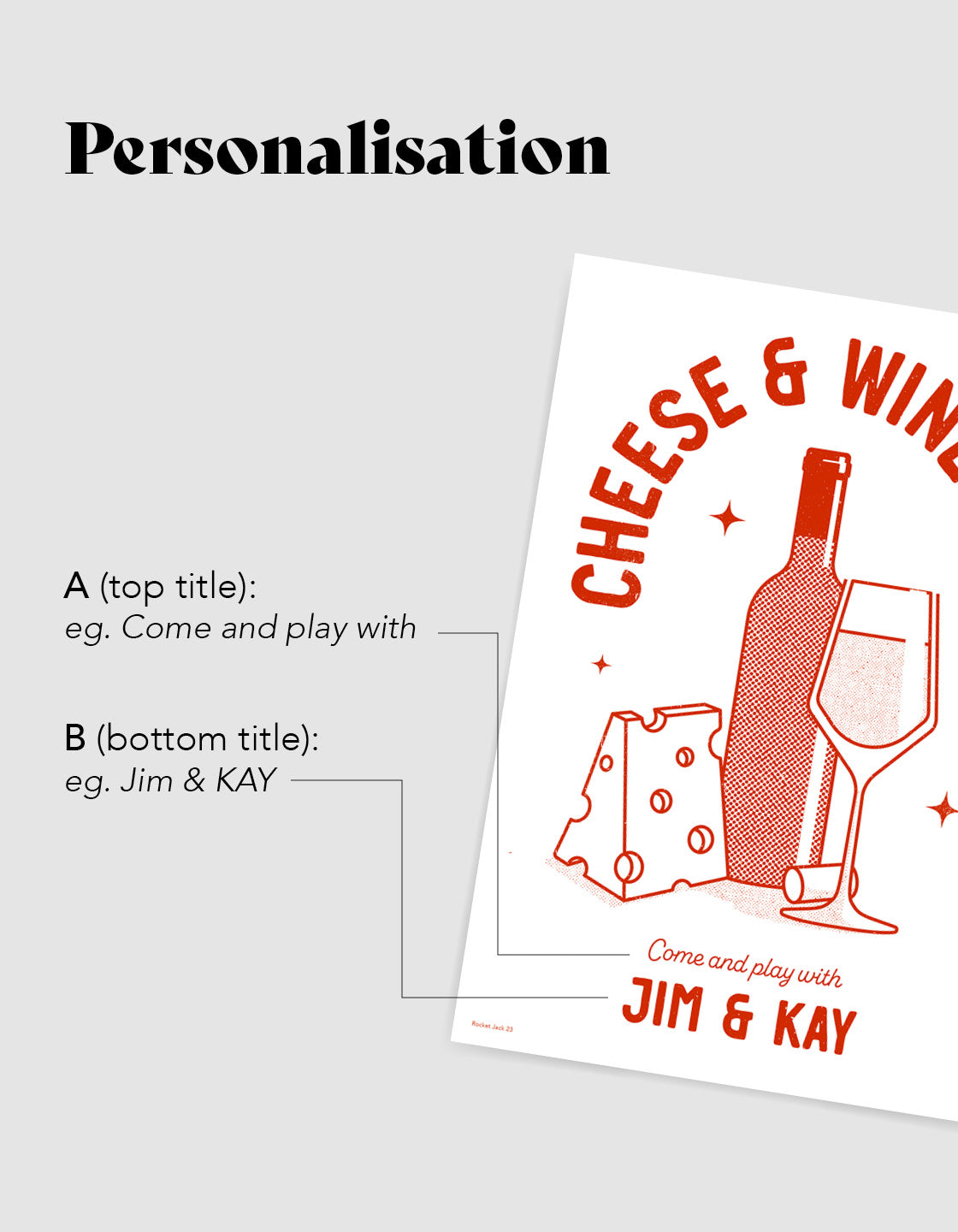 Cheese and wine club - personalised