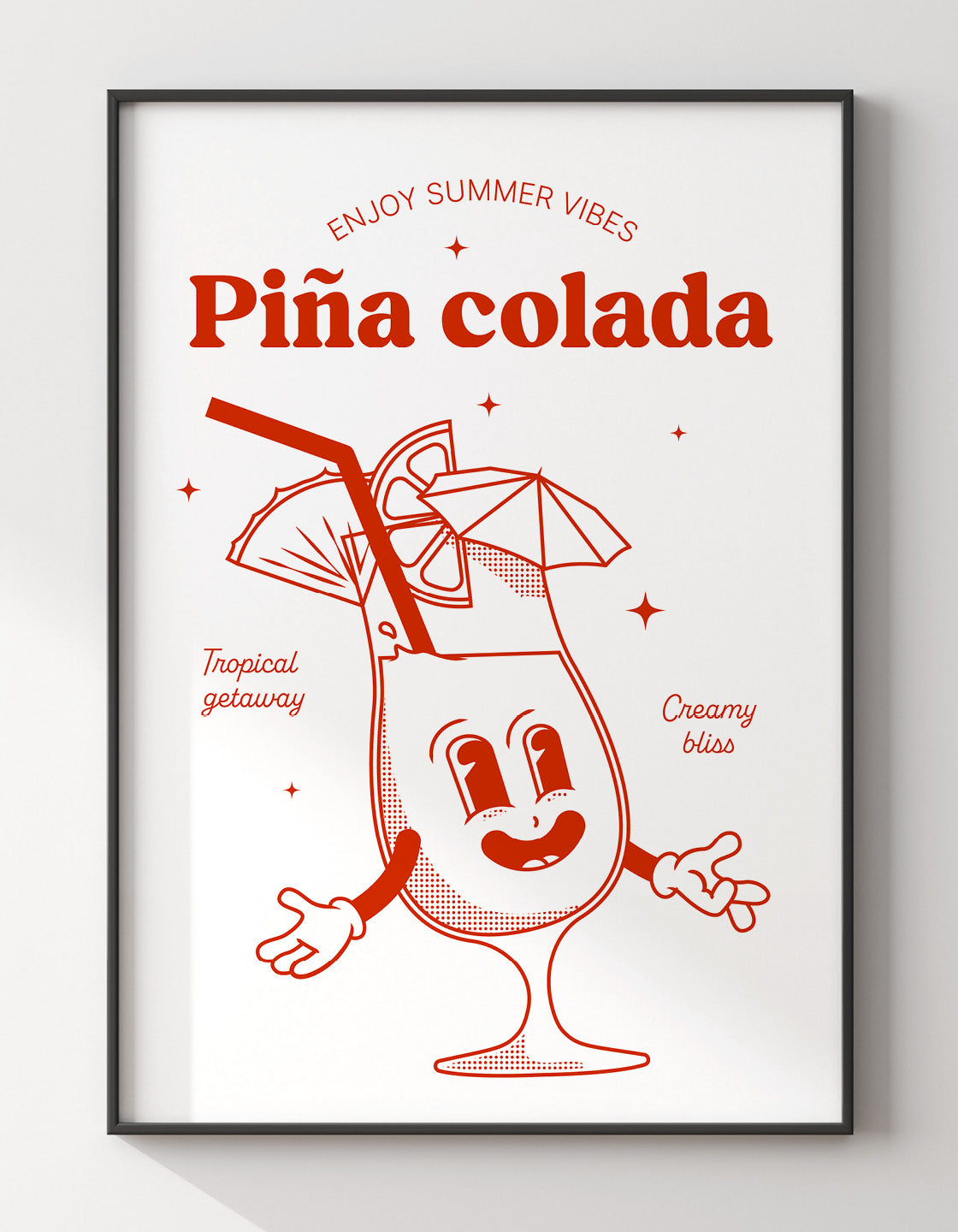 Retro style Pina Colada