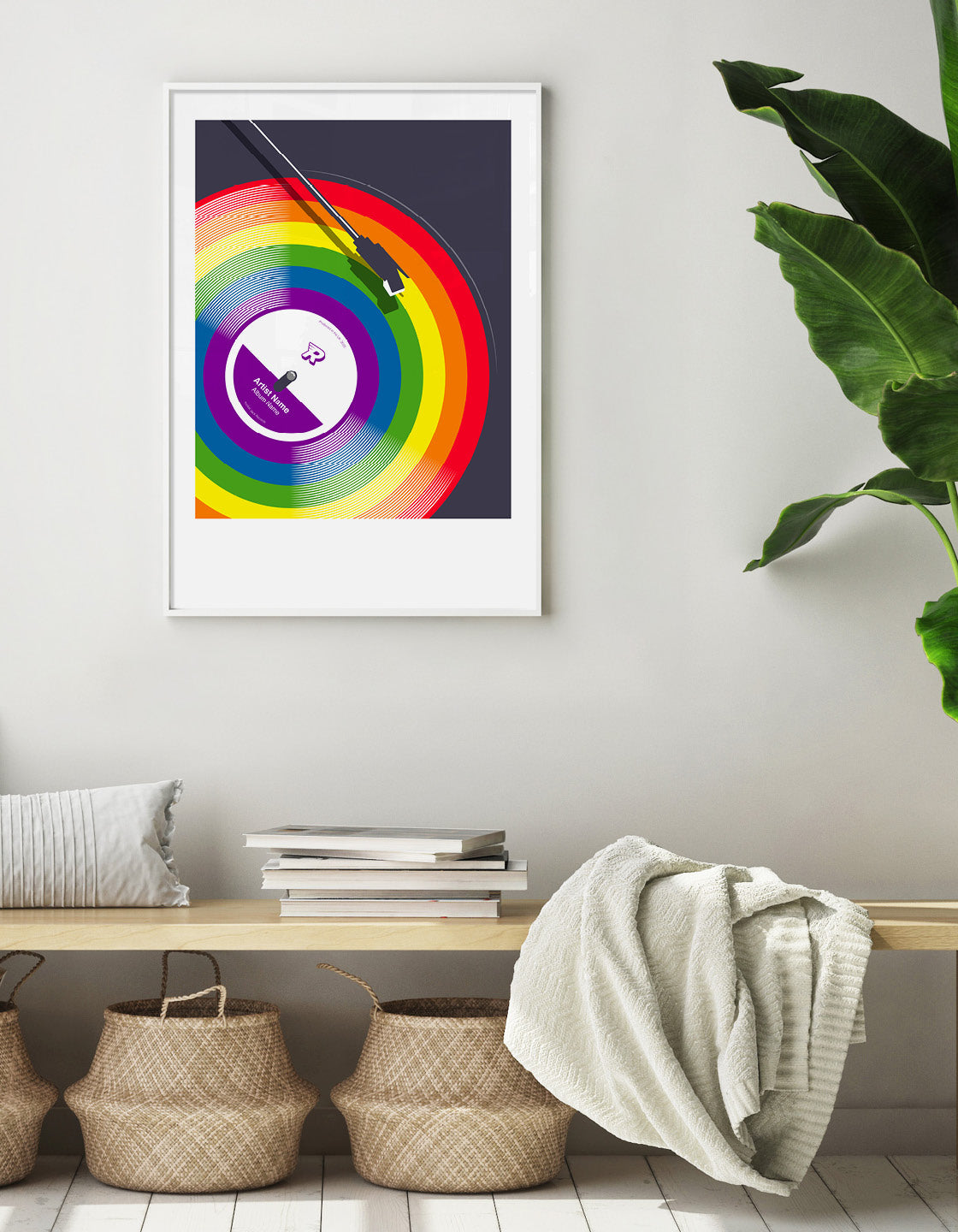 Rainbow vinyl record