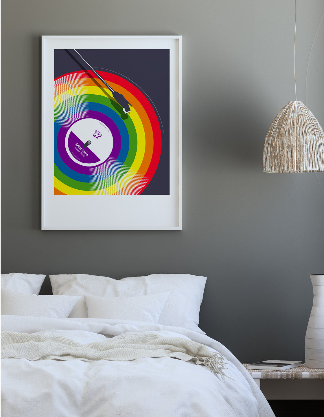 Rainbow vinyl record