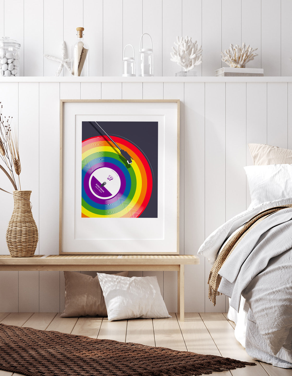 Rainbow vinyl record