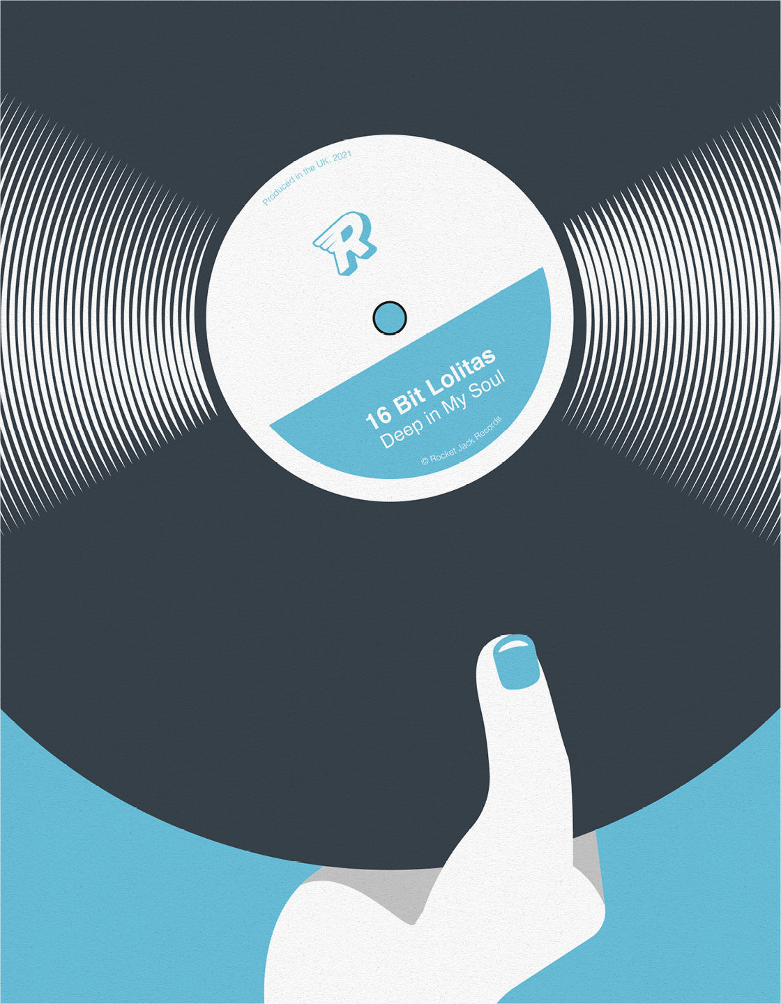 Retro black vinyl