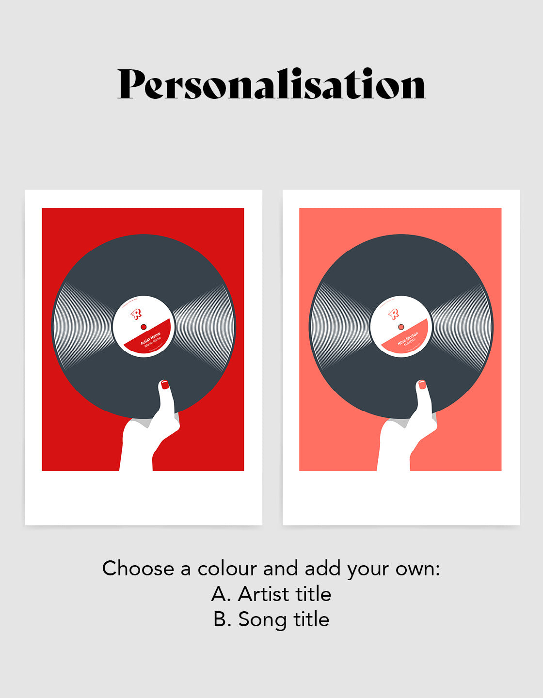 Retro black vinyl