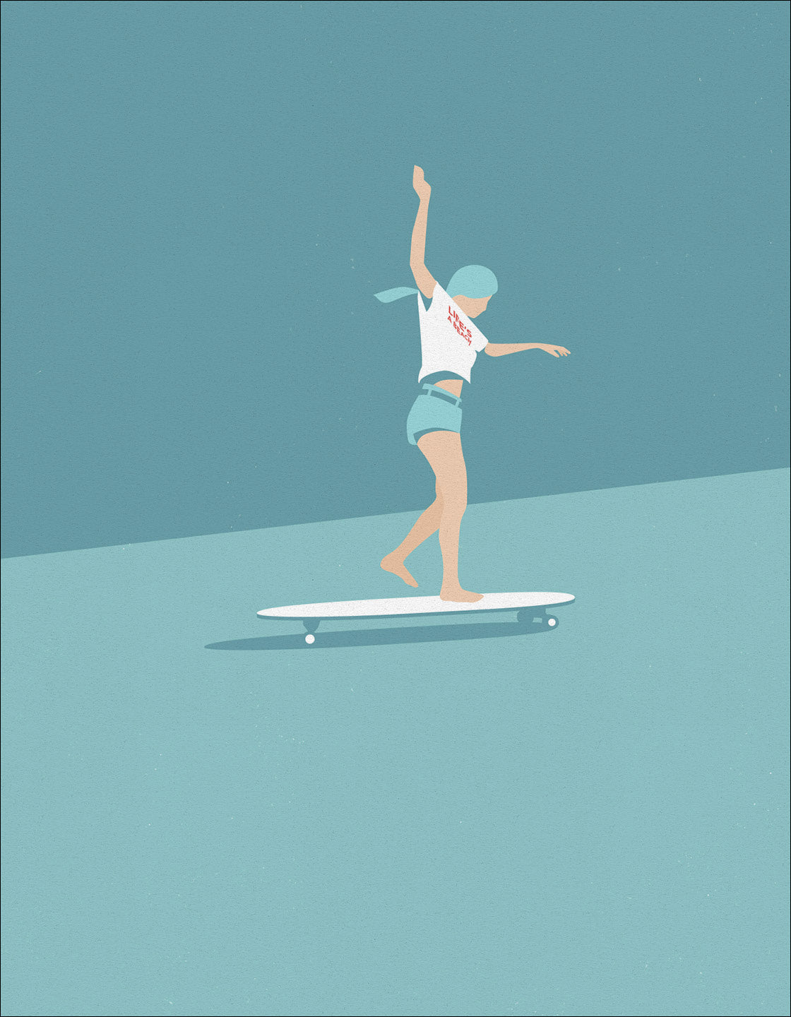 Skateboard girl