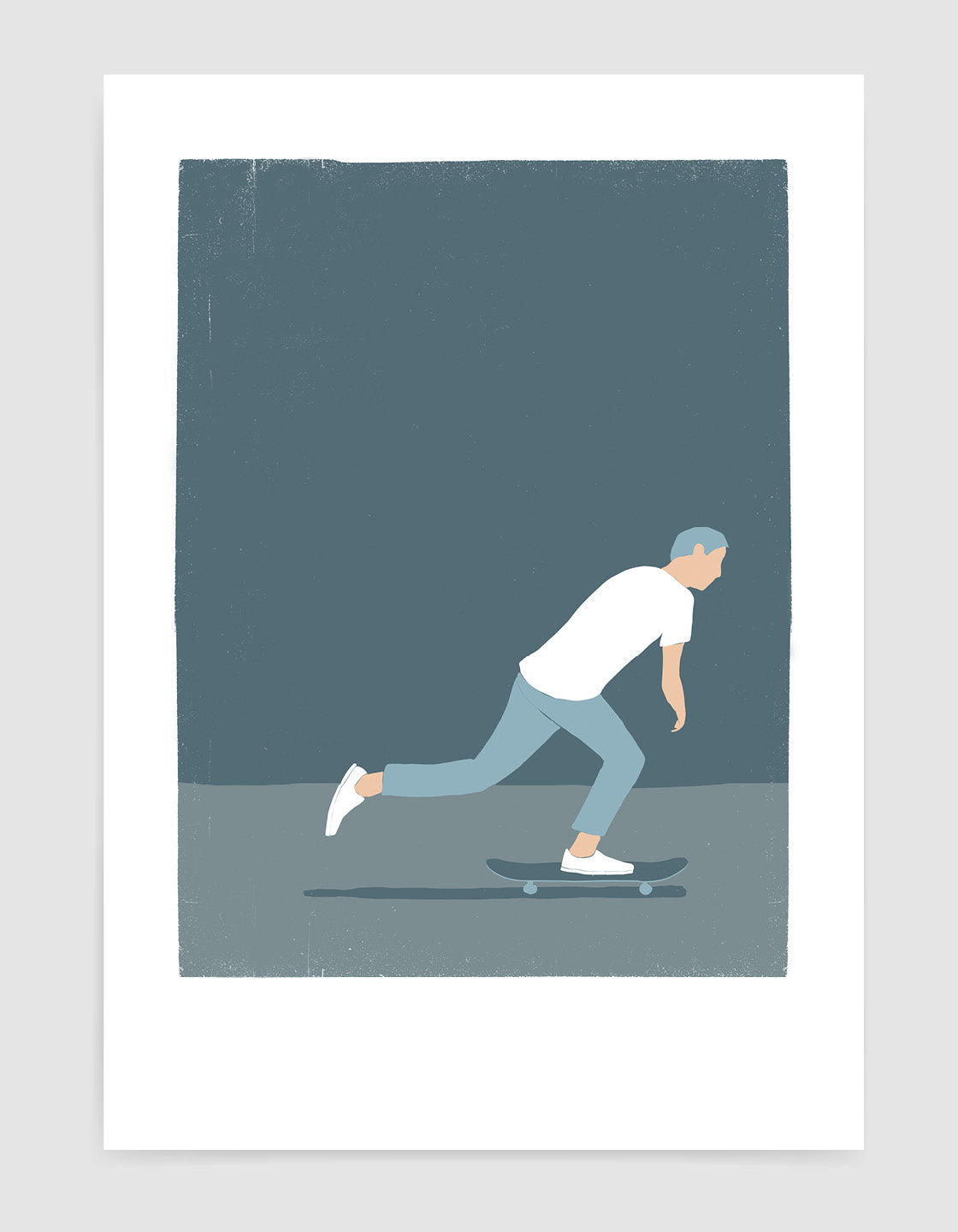 Skateboarding man