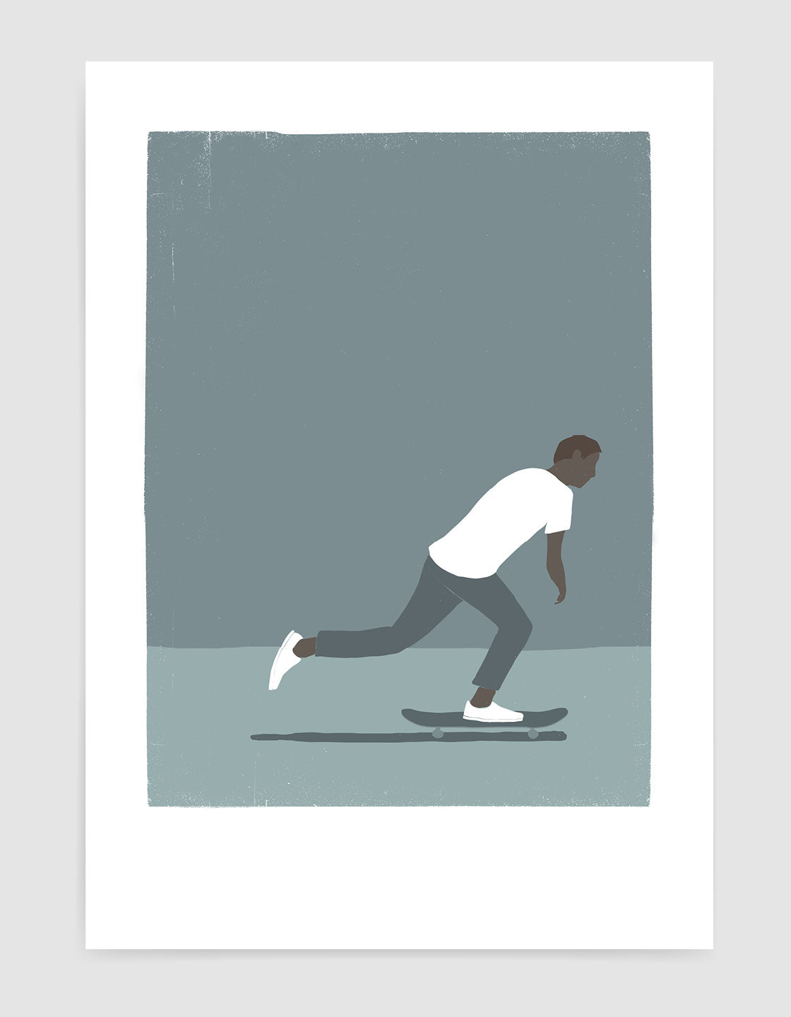 Skateboarding man