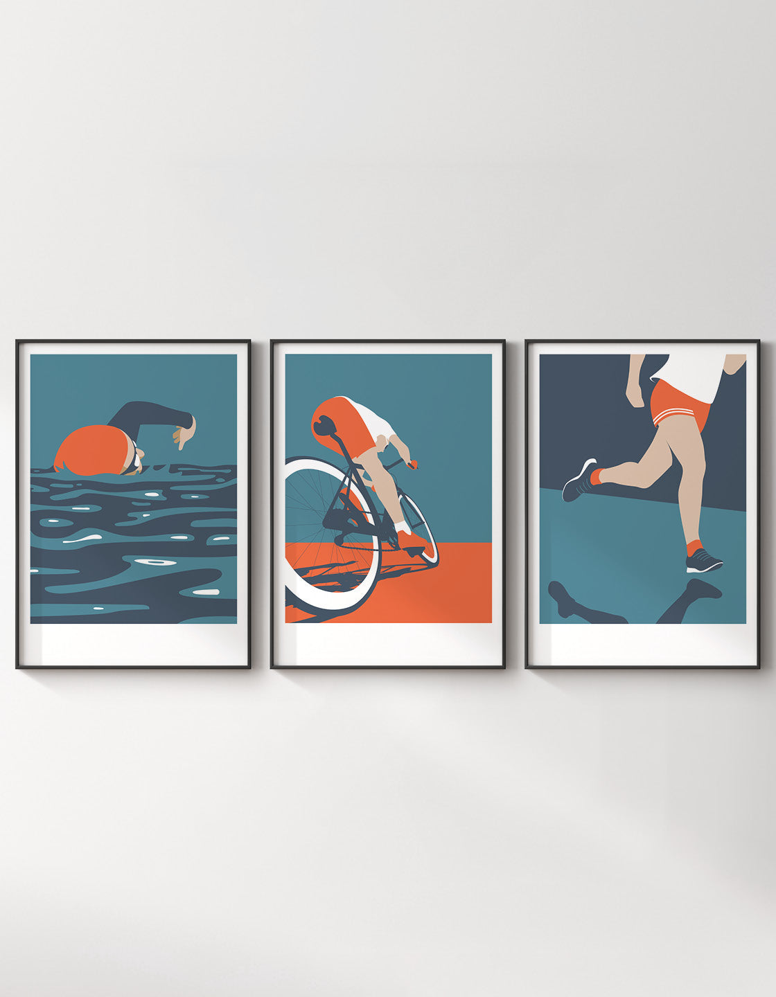 Triathlon print set