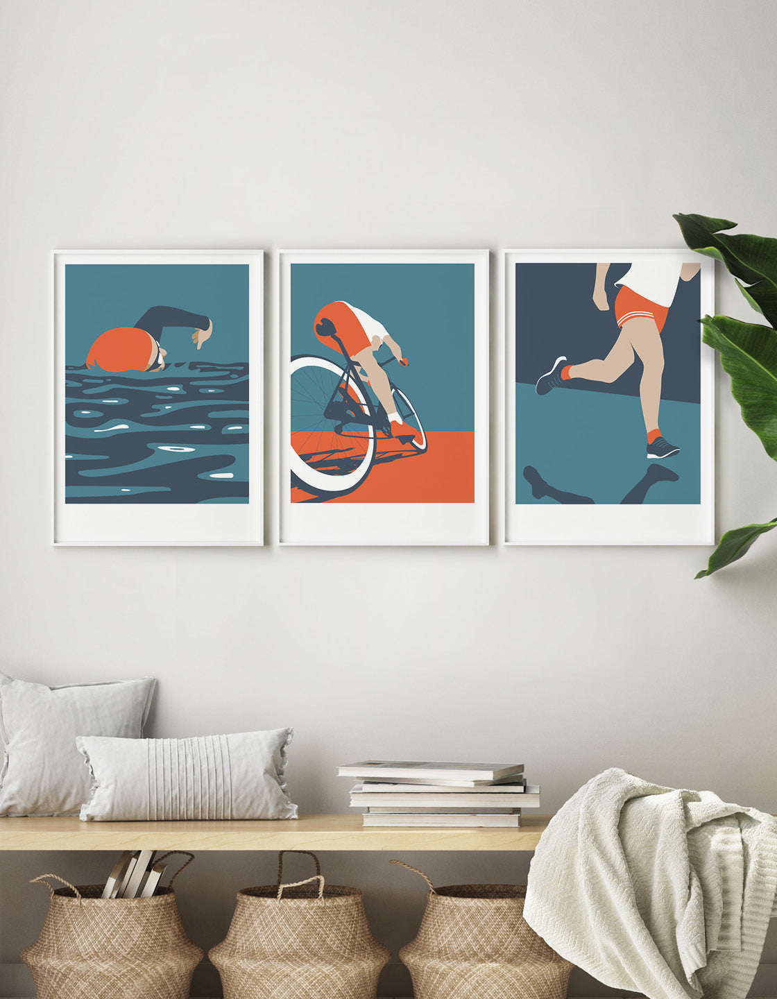 Triathlon print set