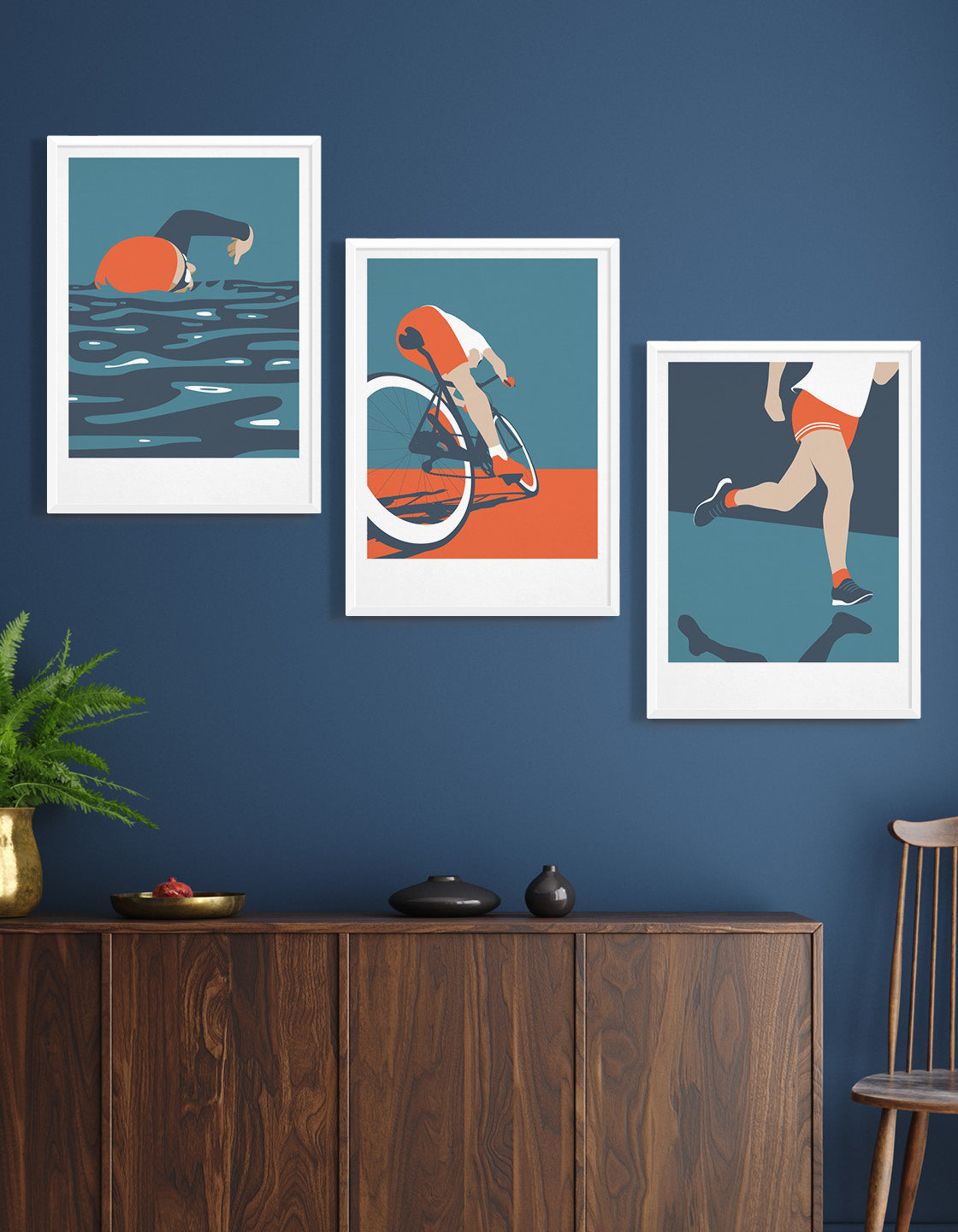 Triathlon print set