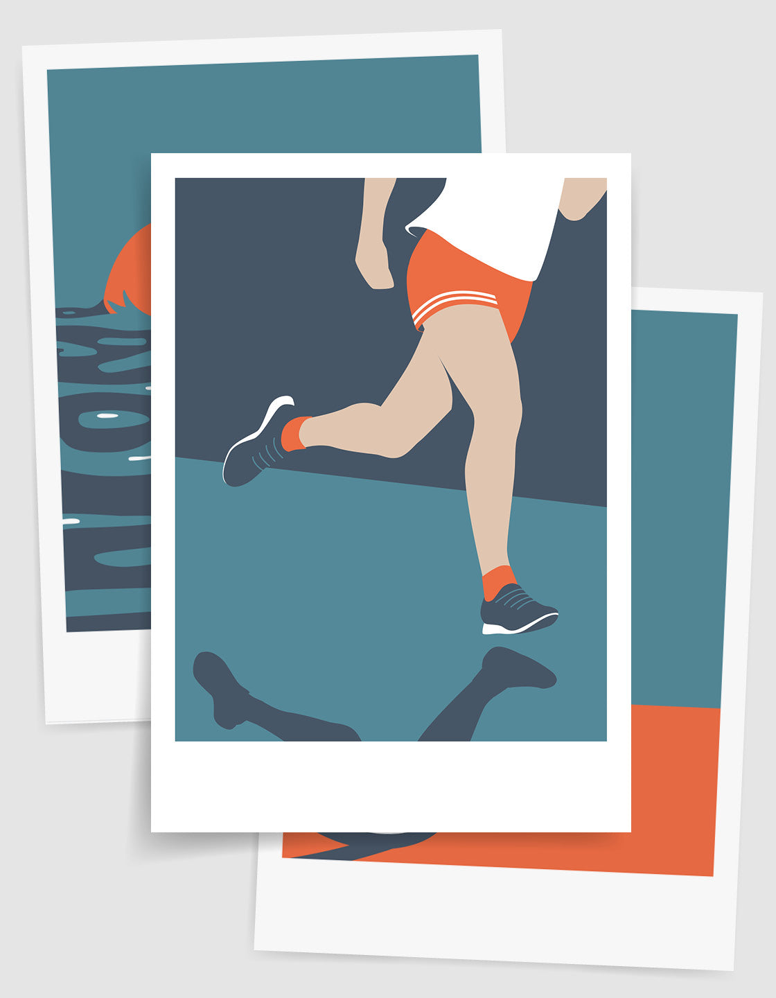 Triathlon print set