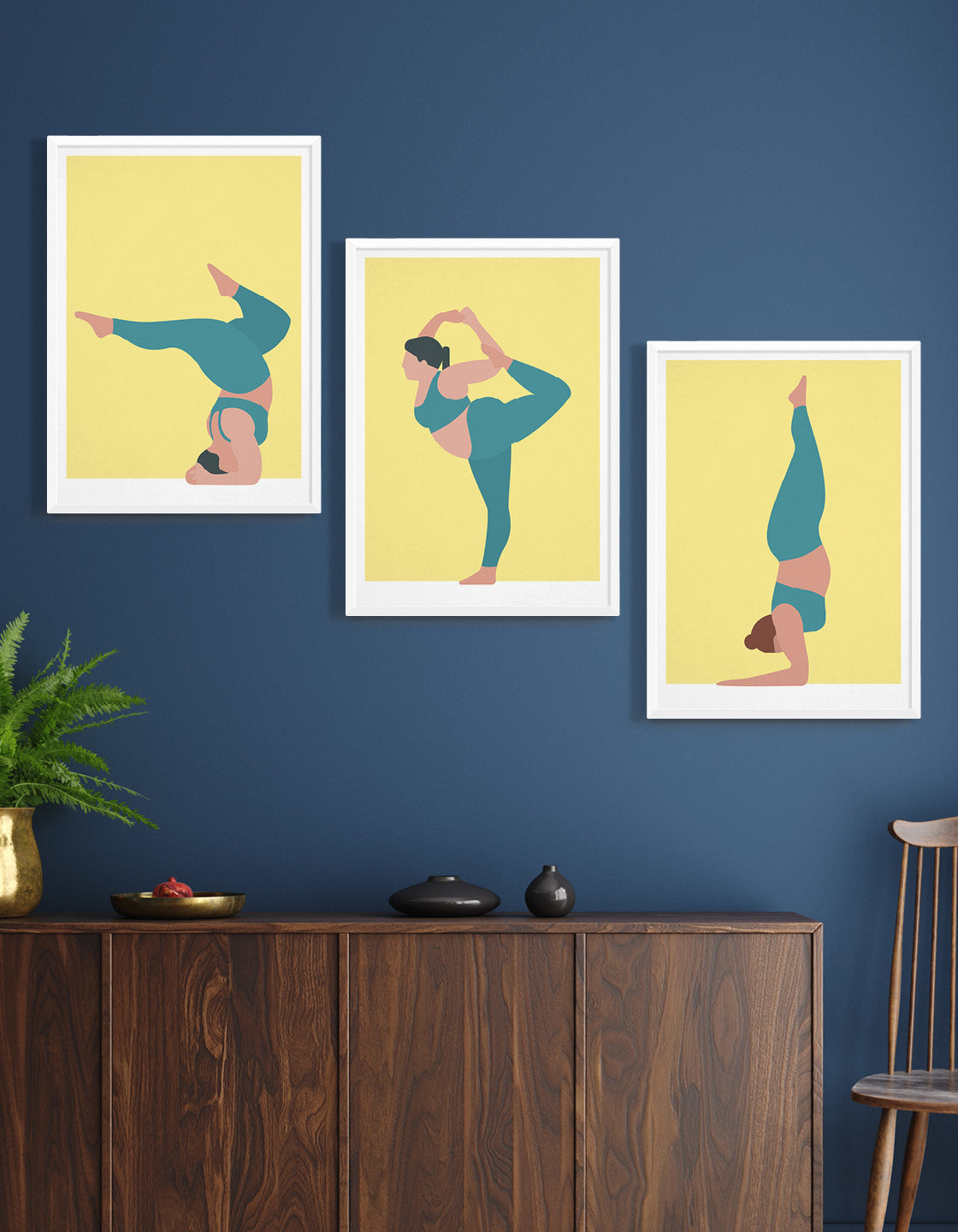 Yoga print set III