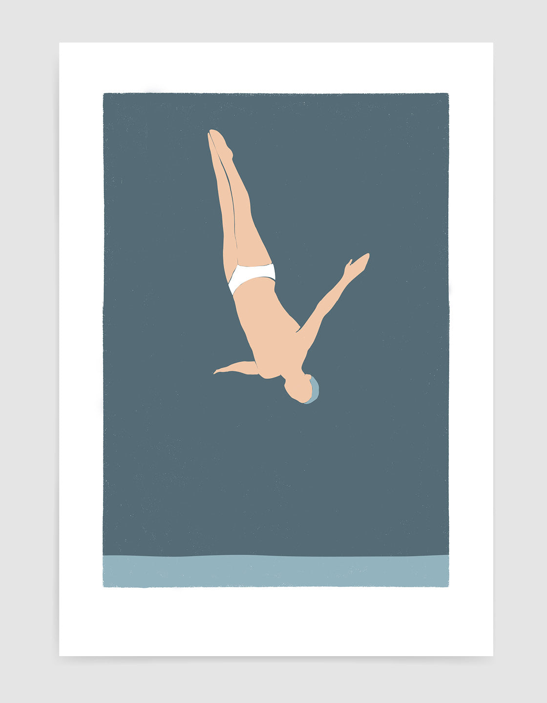 Man diving in