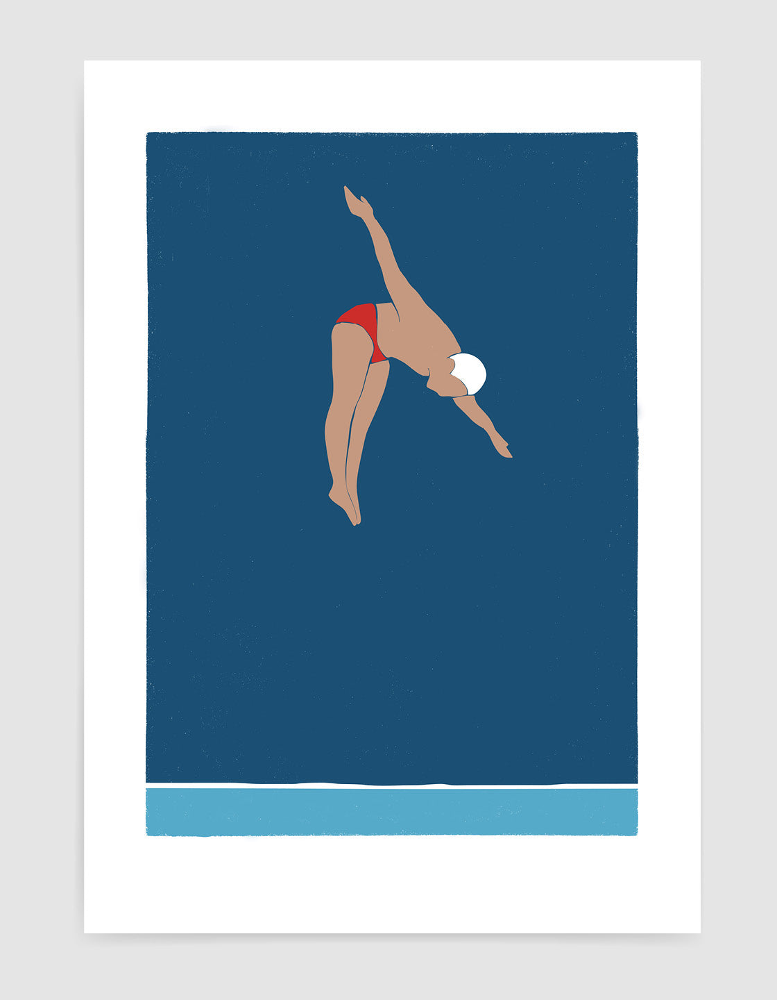 Man diving