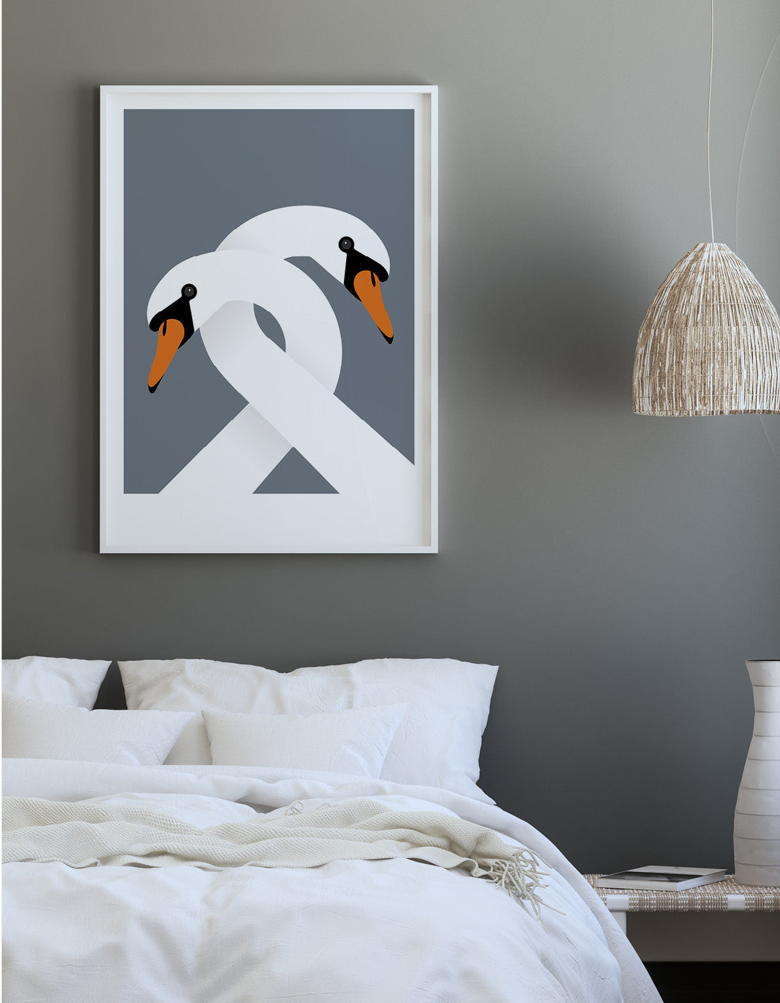 Necking swans