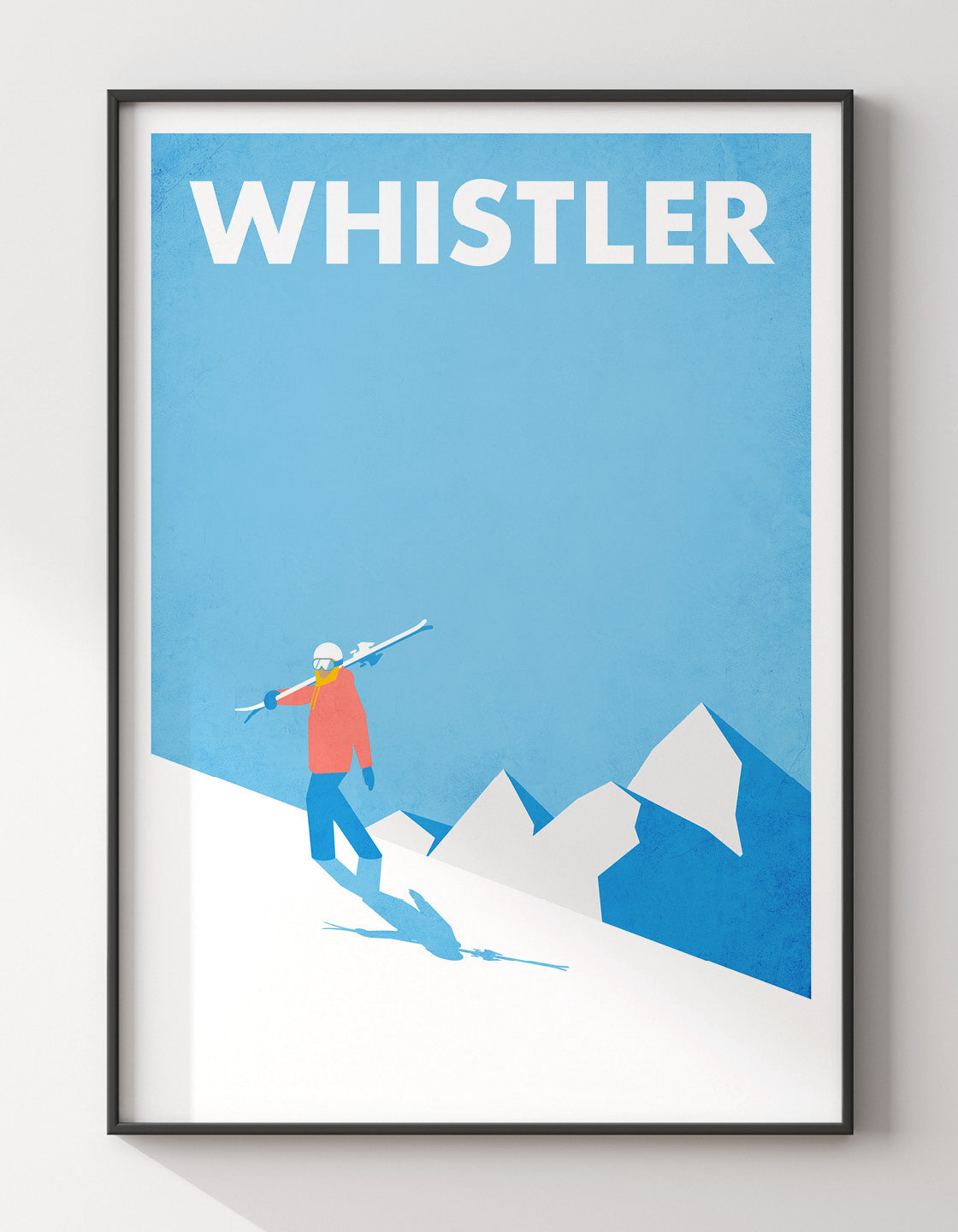 Vintage skier
