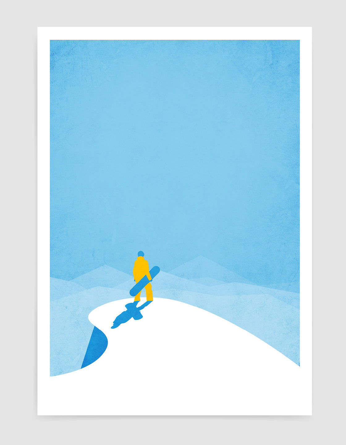 Off piste snowboarder
