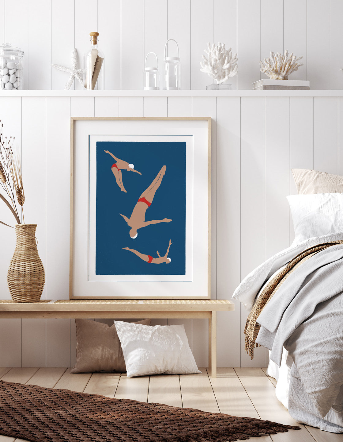 Vintage men's diving