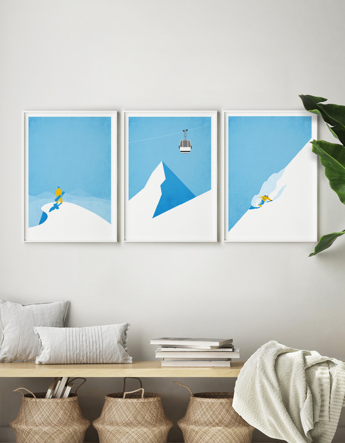 Snowboard gallery wall