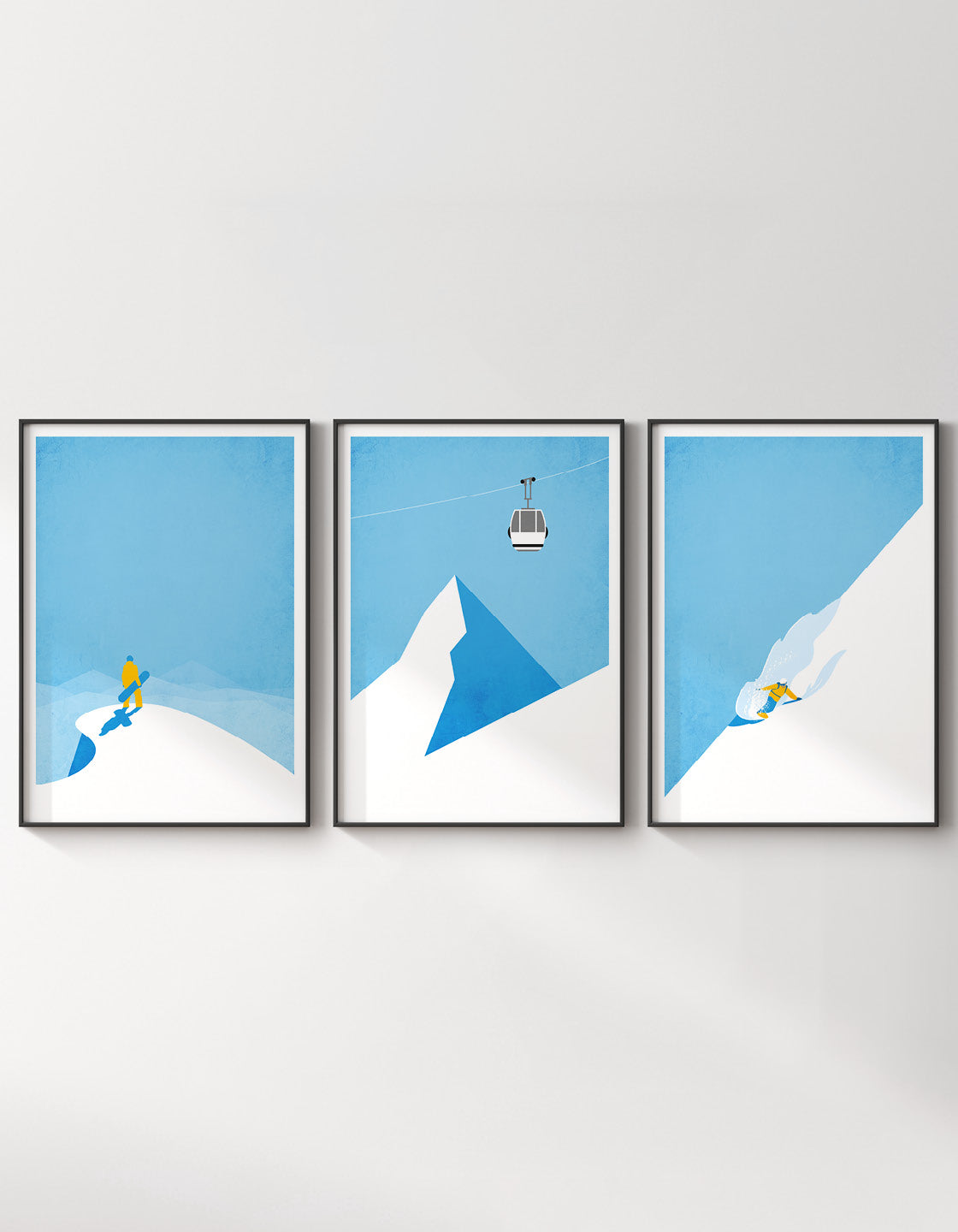 Snowboard gallery wall