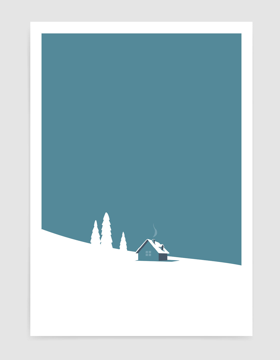 Snowy mountain hut II