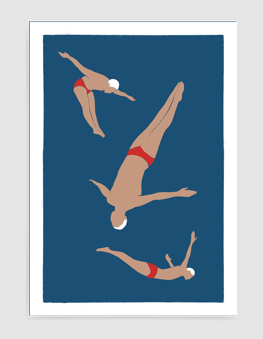 Vintage men's diving