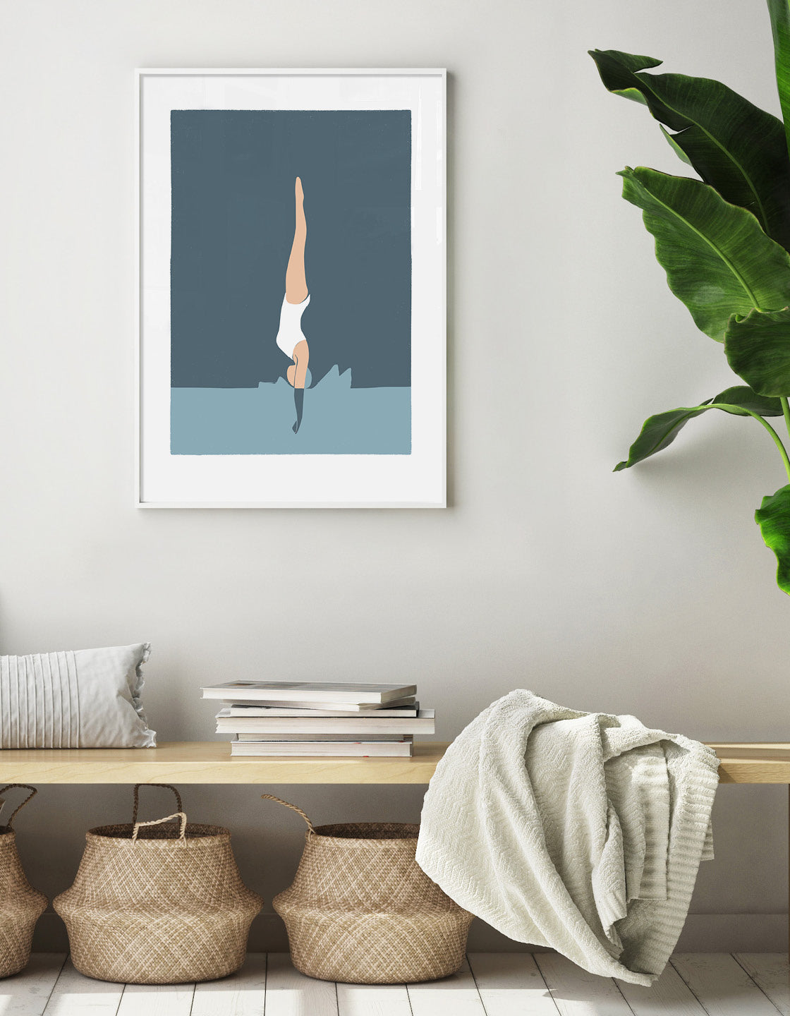 Girl diving