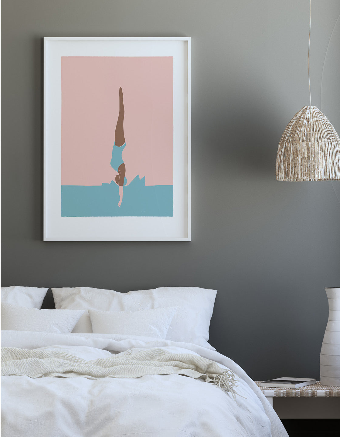 Girl diving