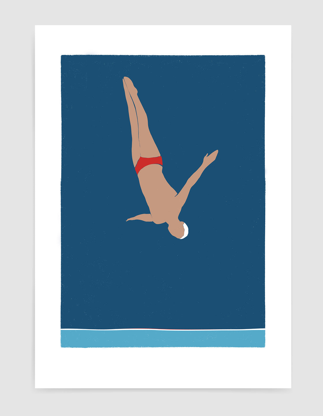 Man diving in