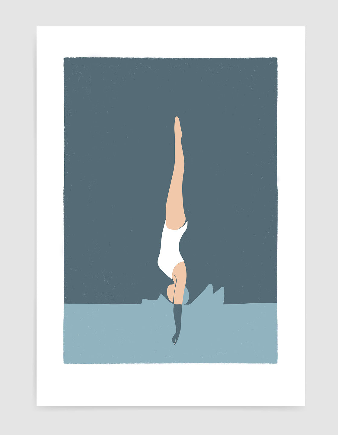 Girl diving