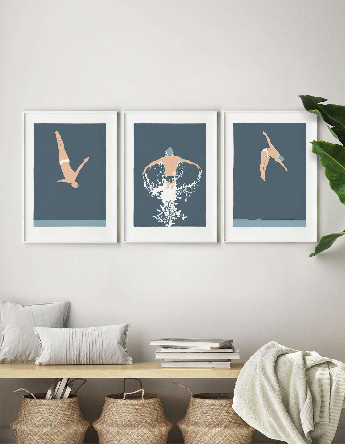 Diving man set