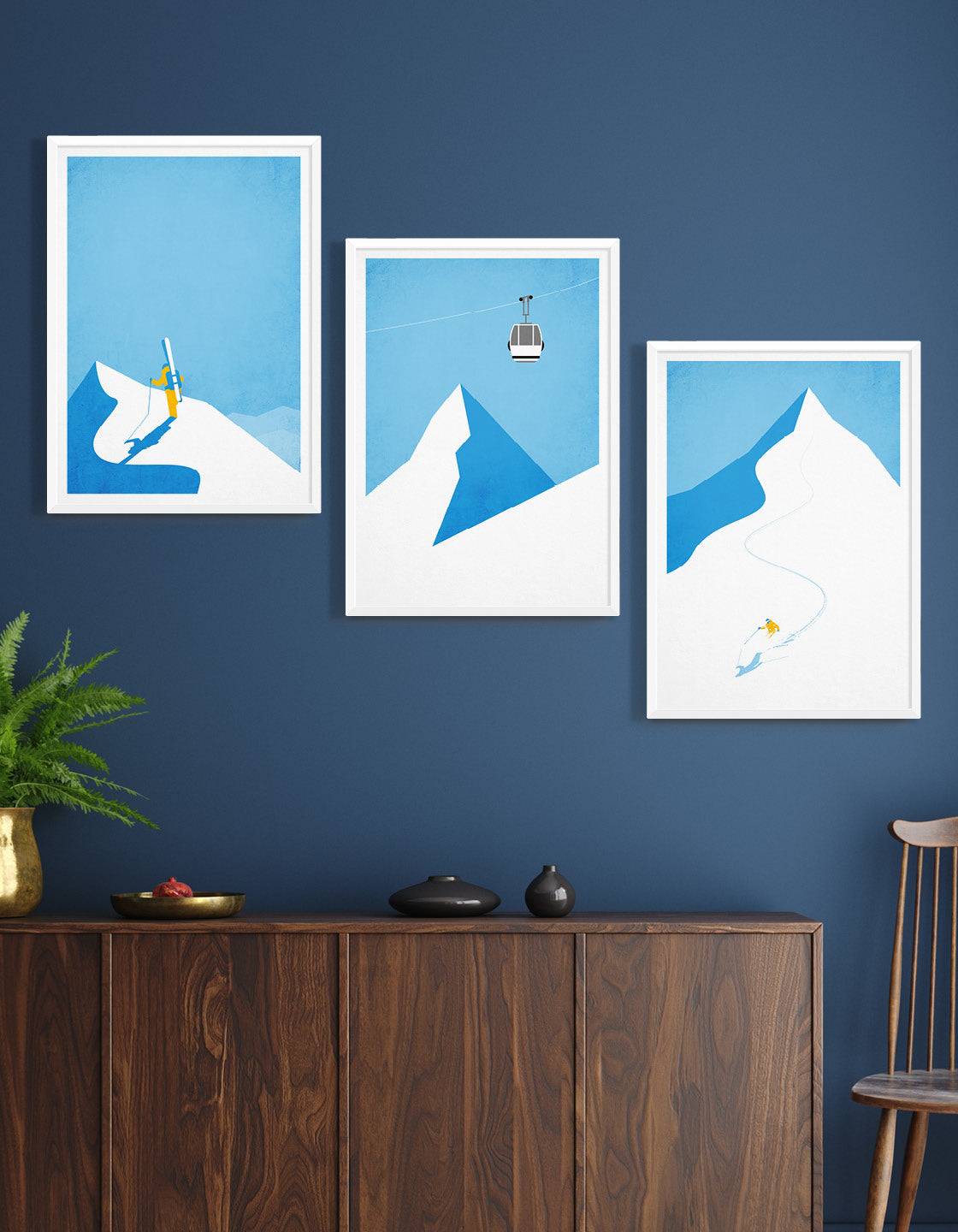 Ski gallery wall