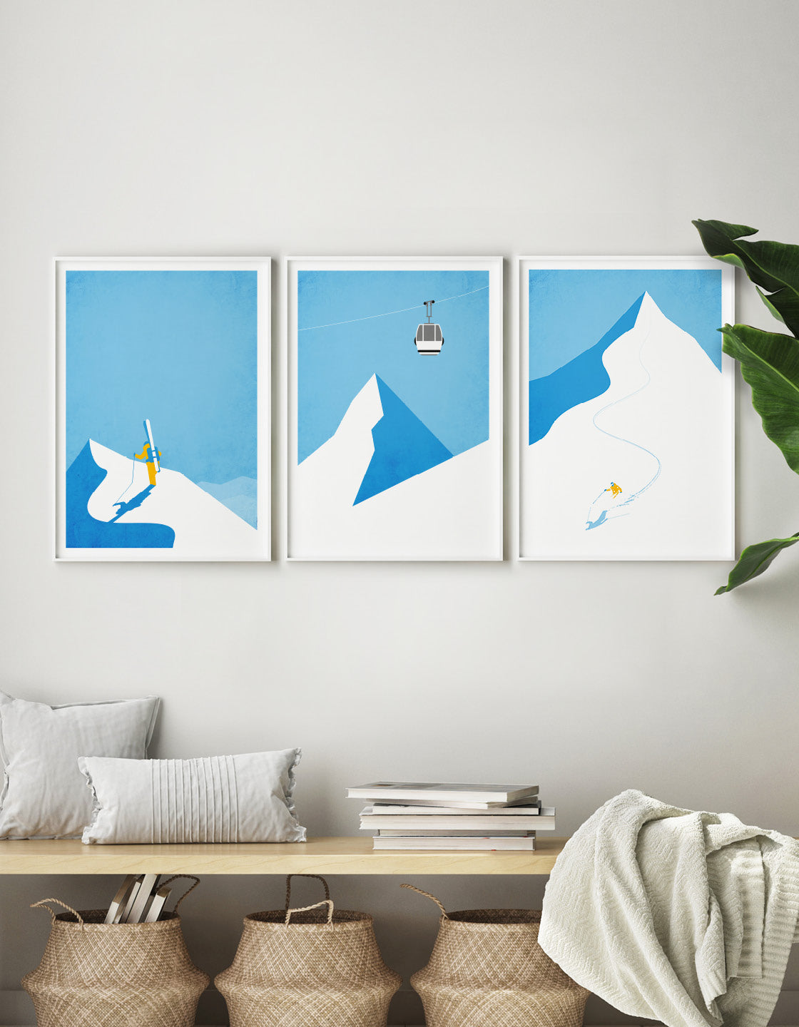 Ski gallery wall