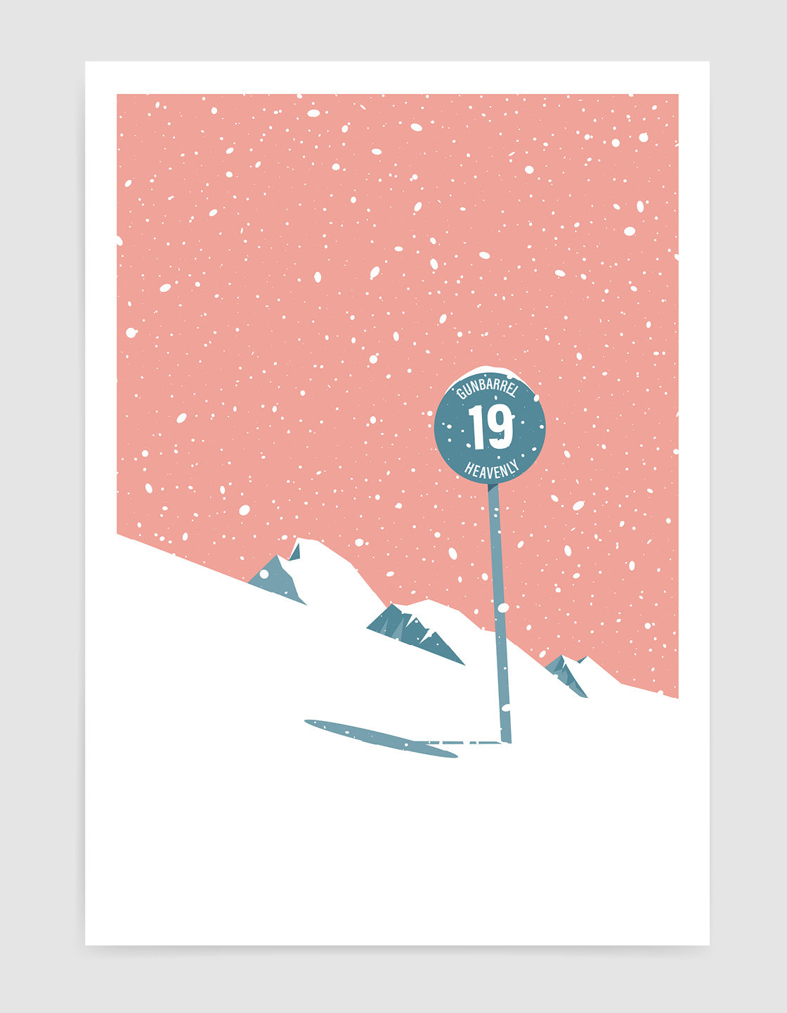 Ski signpost