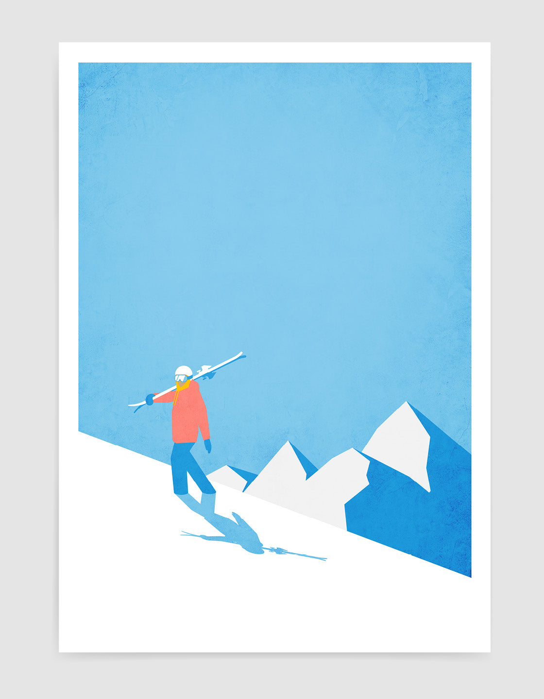 Vintage skier