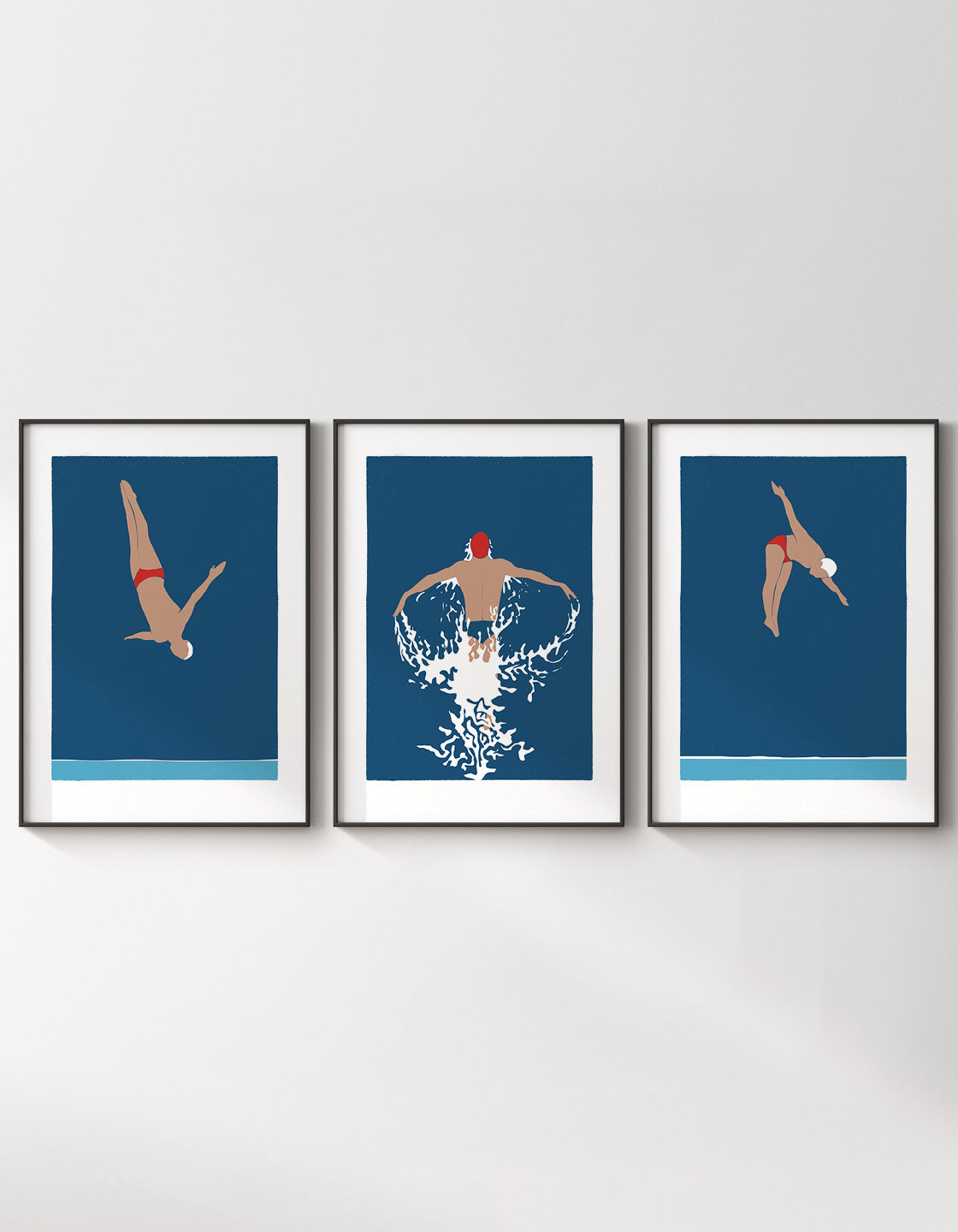 Diving man set