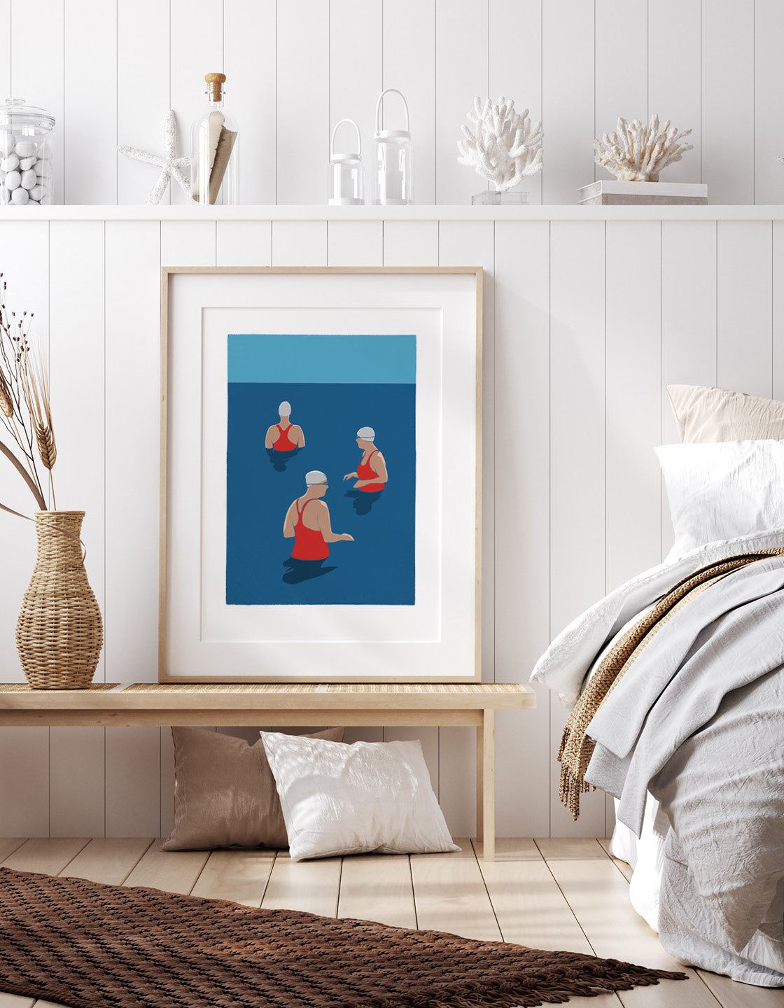 Women swimming