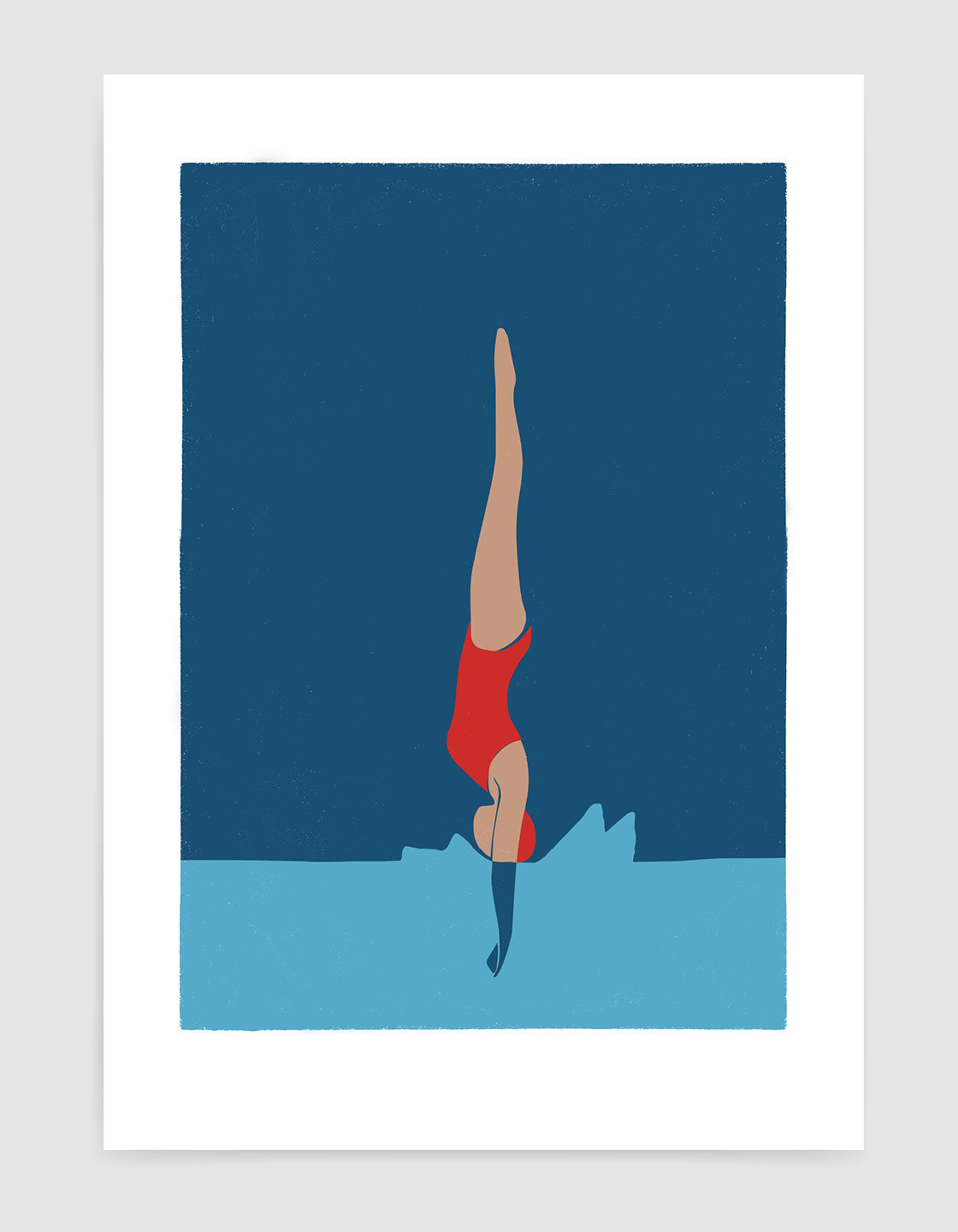 Girl diving