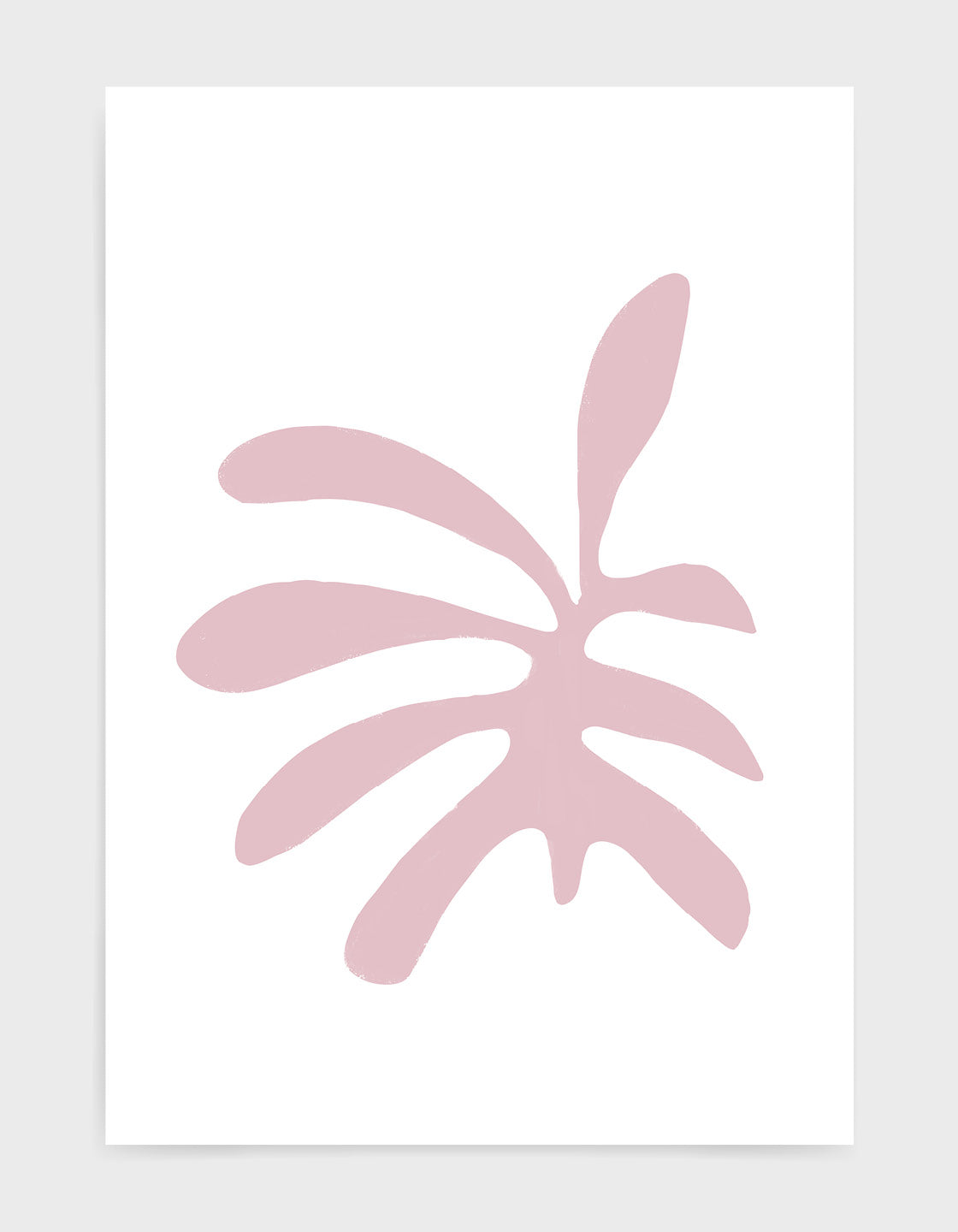 Minimal 'Matisse' style leaf