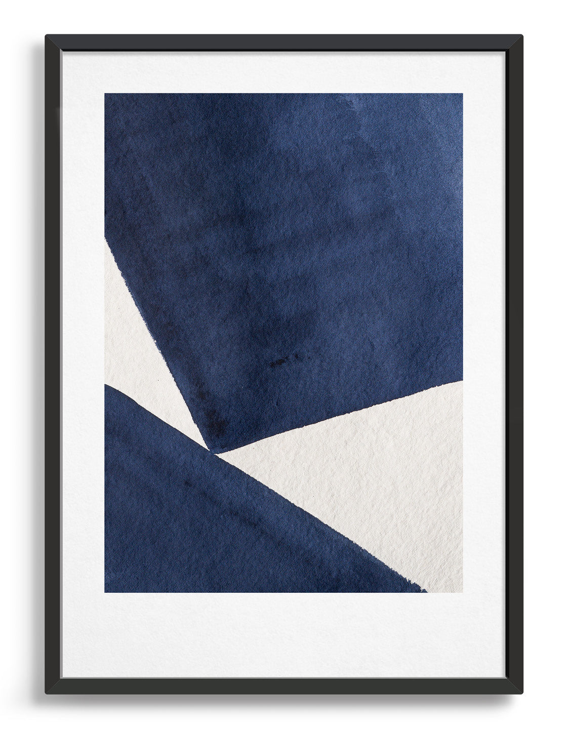 Rocket Jack minimal art print - Japandi design in navy/cream
