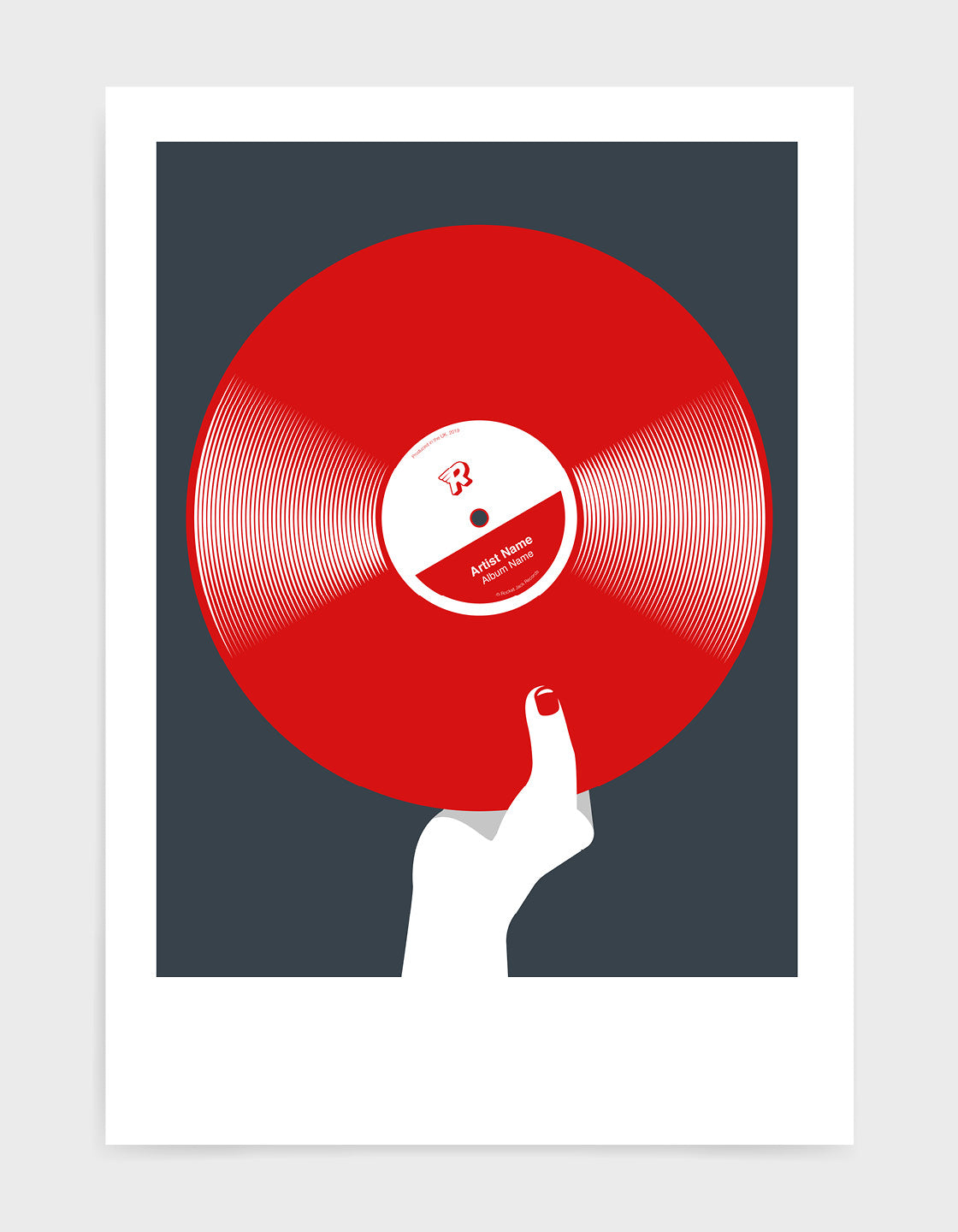 Retro colour vinyl