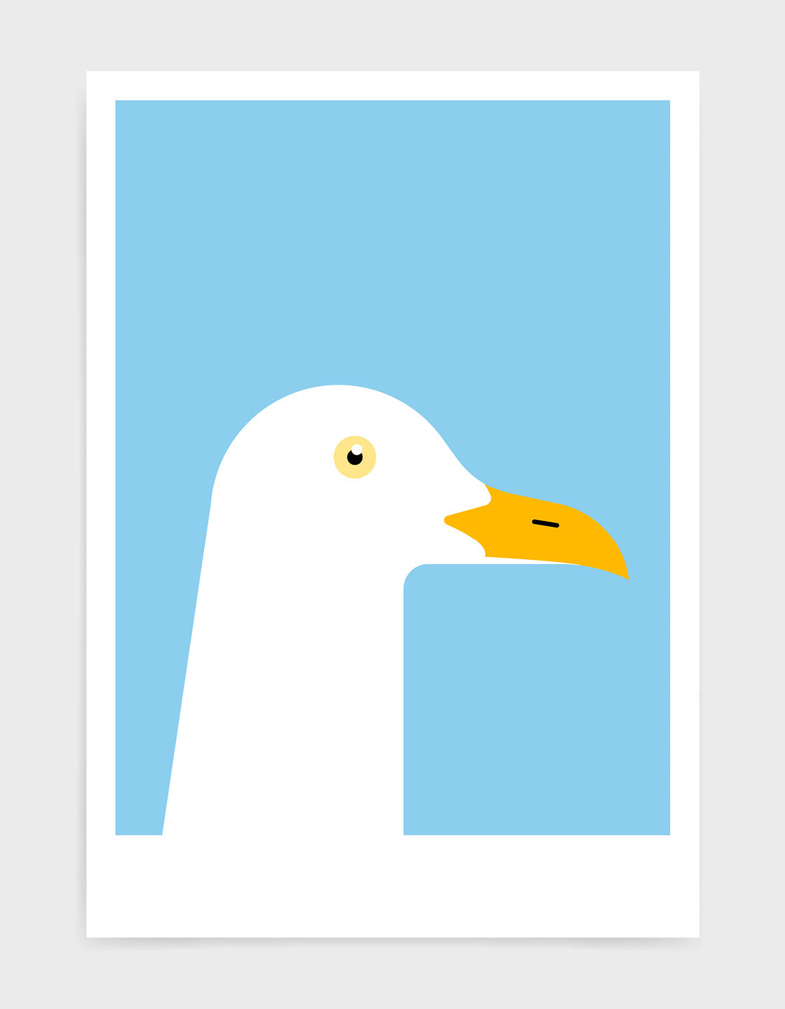 Image of the seagul by itself