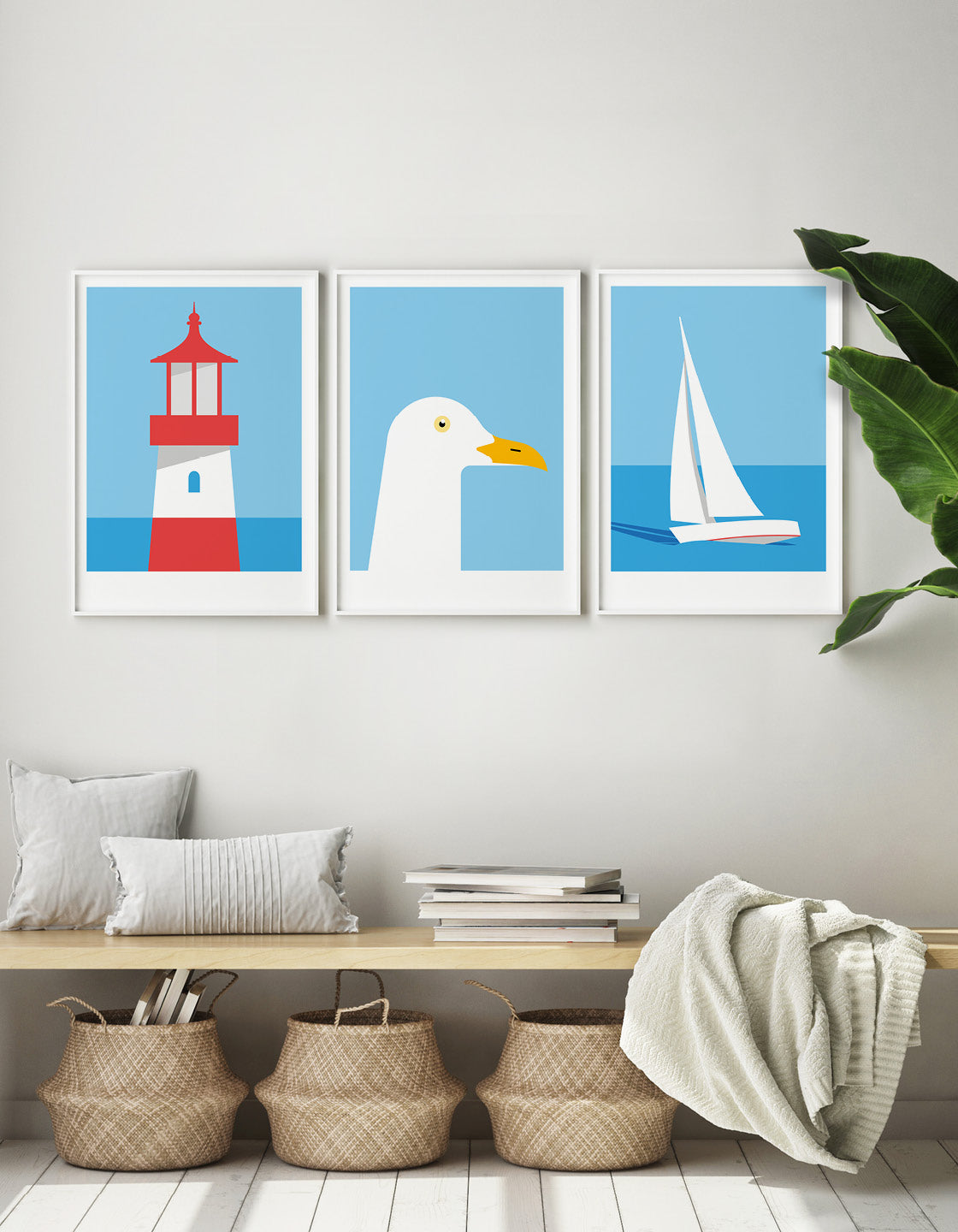 Our nautical trio set in situ
