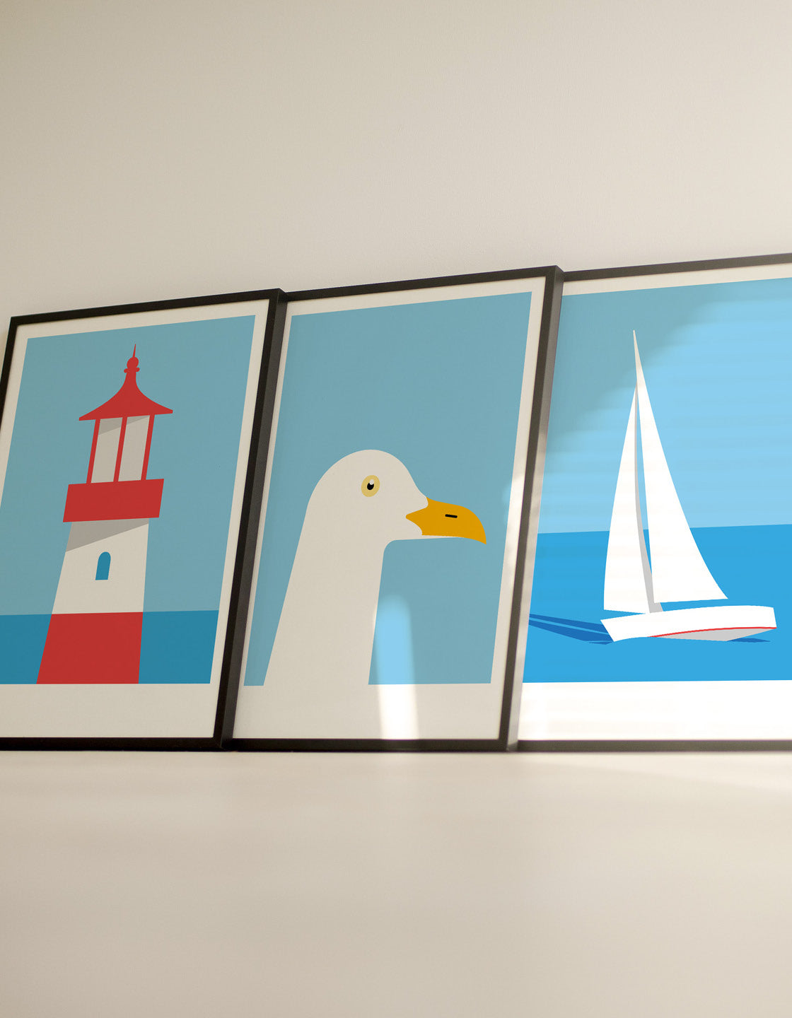 Our nautical trio set in situ