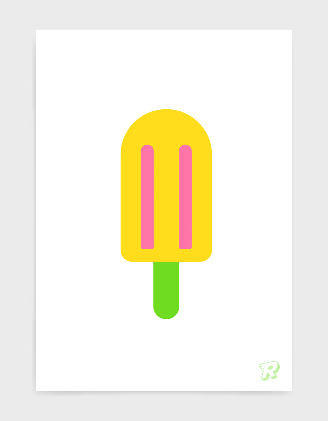 Ice lolly print set