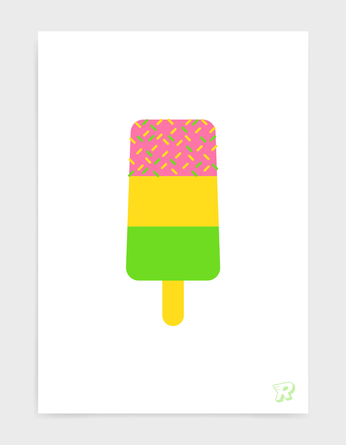 fab ice lolly print