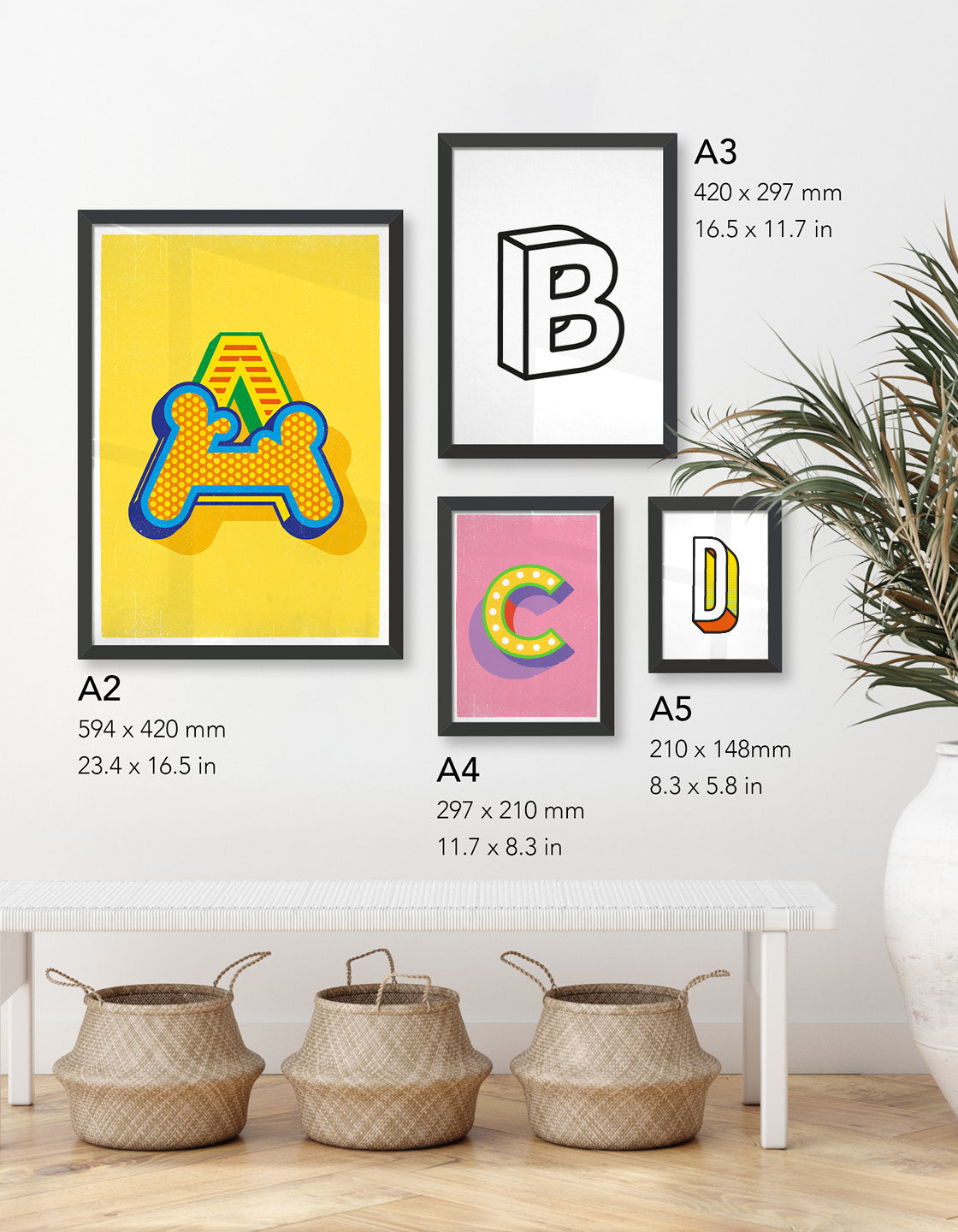 Circus alphabet - Black