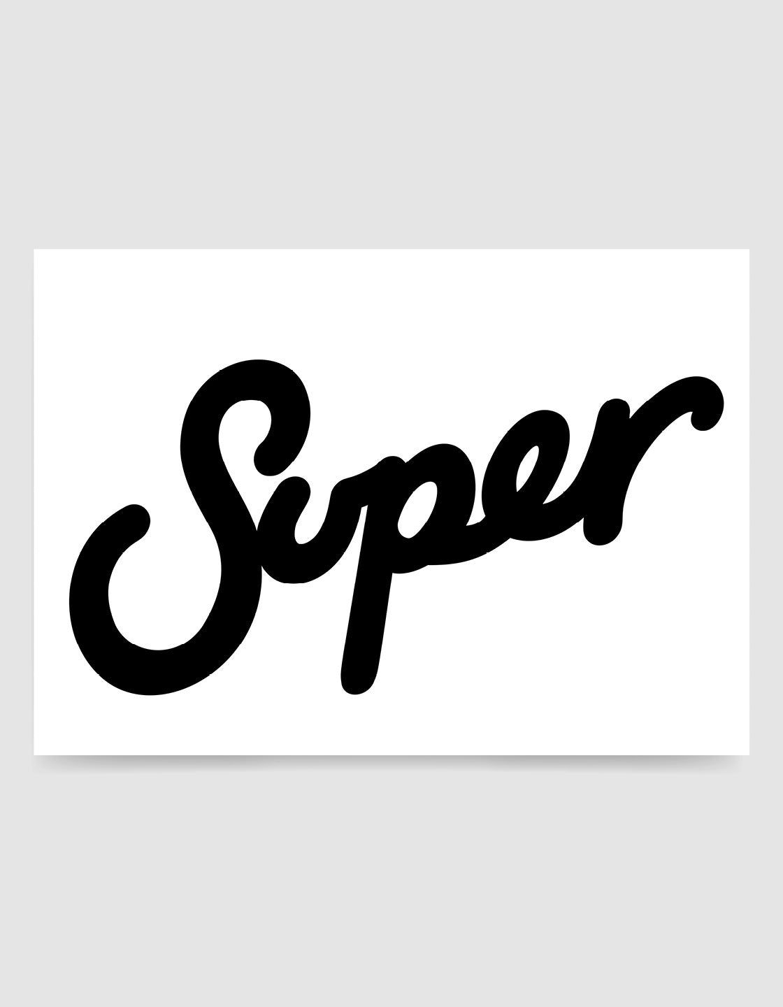 Super typography print