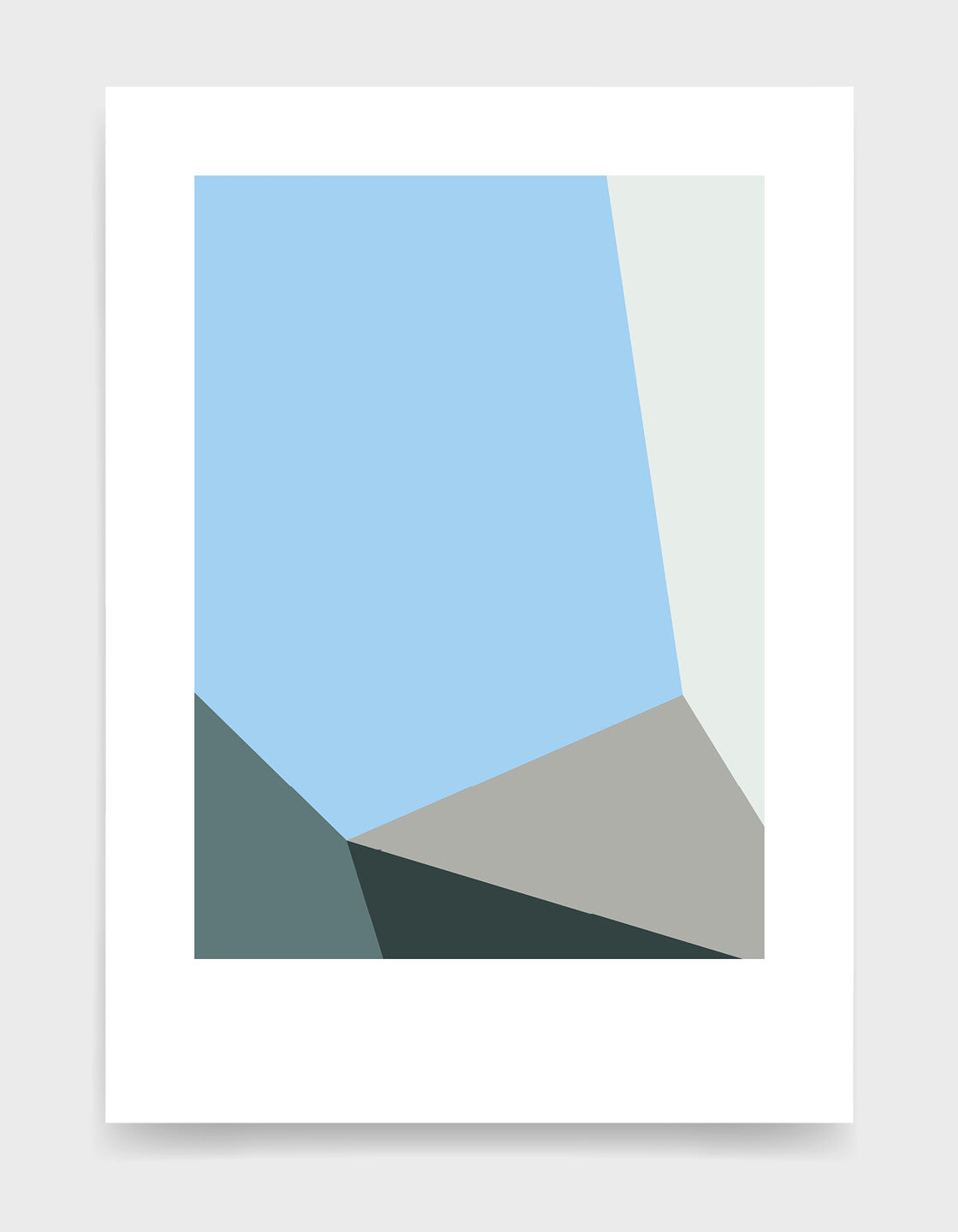 Modern minimal abstract art prints for a gallery wall