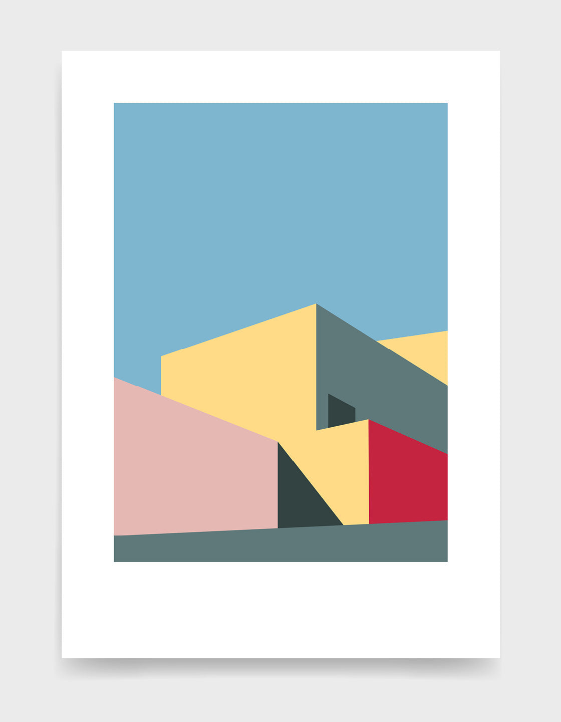 Abstract geometric art prints / Minimal architecture for modern home decor