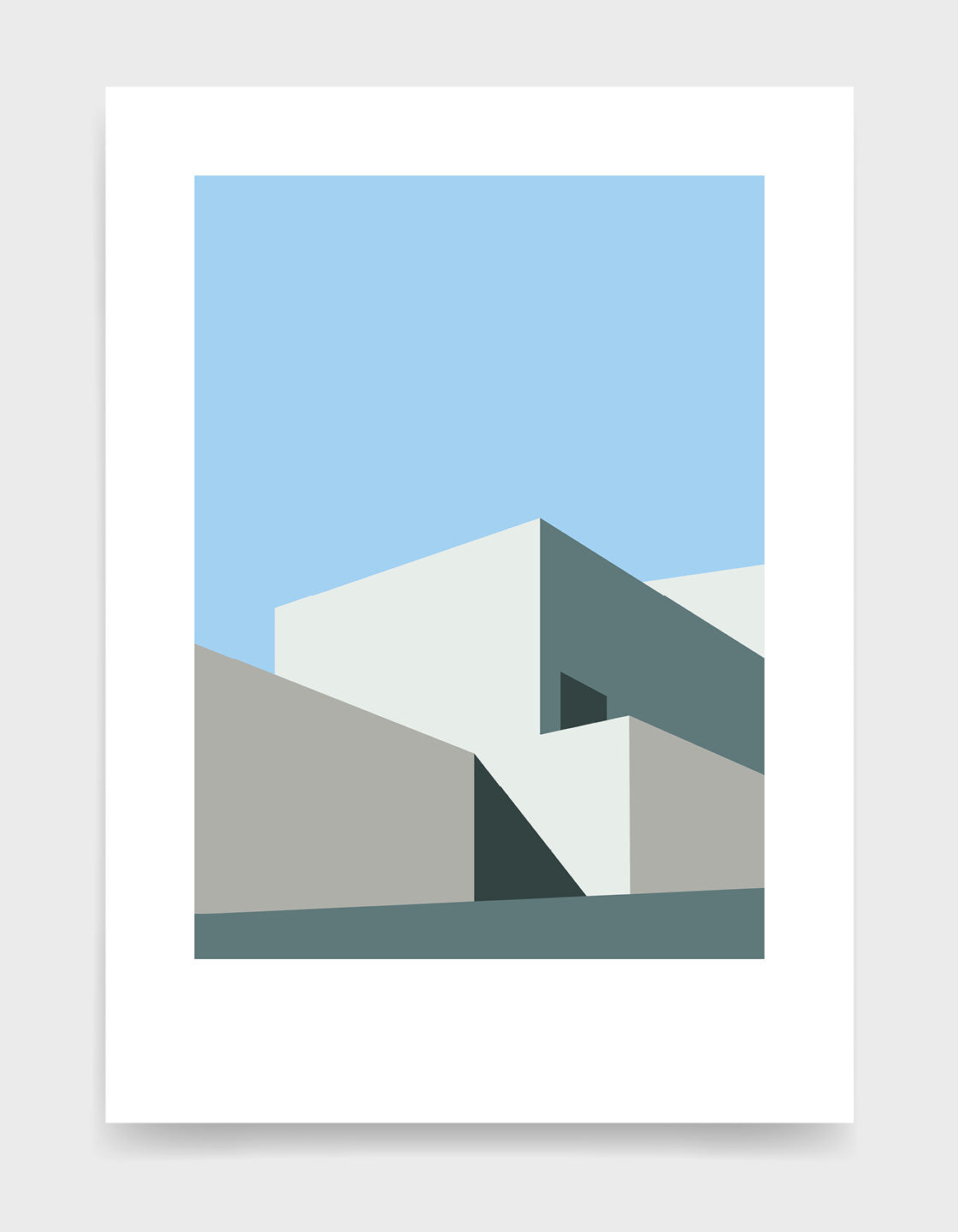 Abstract geometric art prints / Minimal architecture for modern home decor